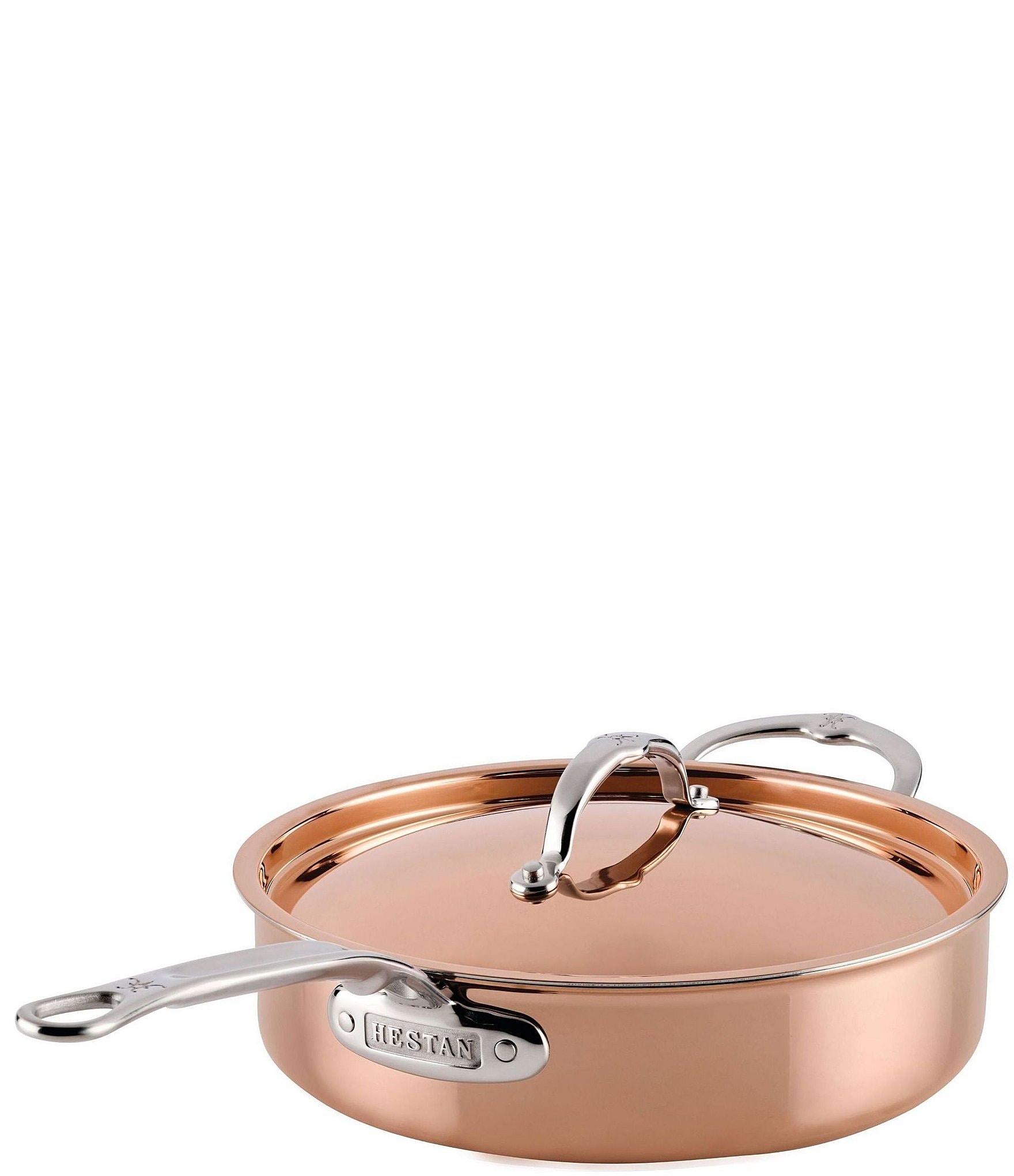 Hestan CopperBond Aura 3.5 Quart Professional Copper Saute Pan With Lid