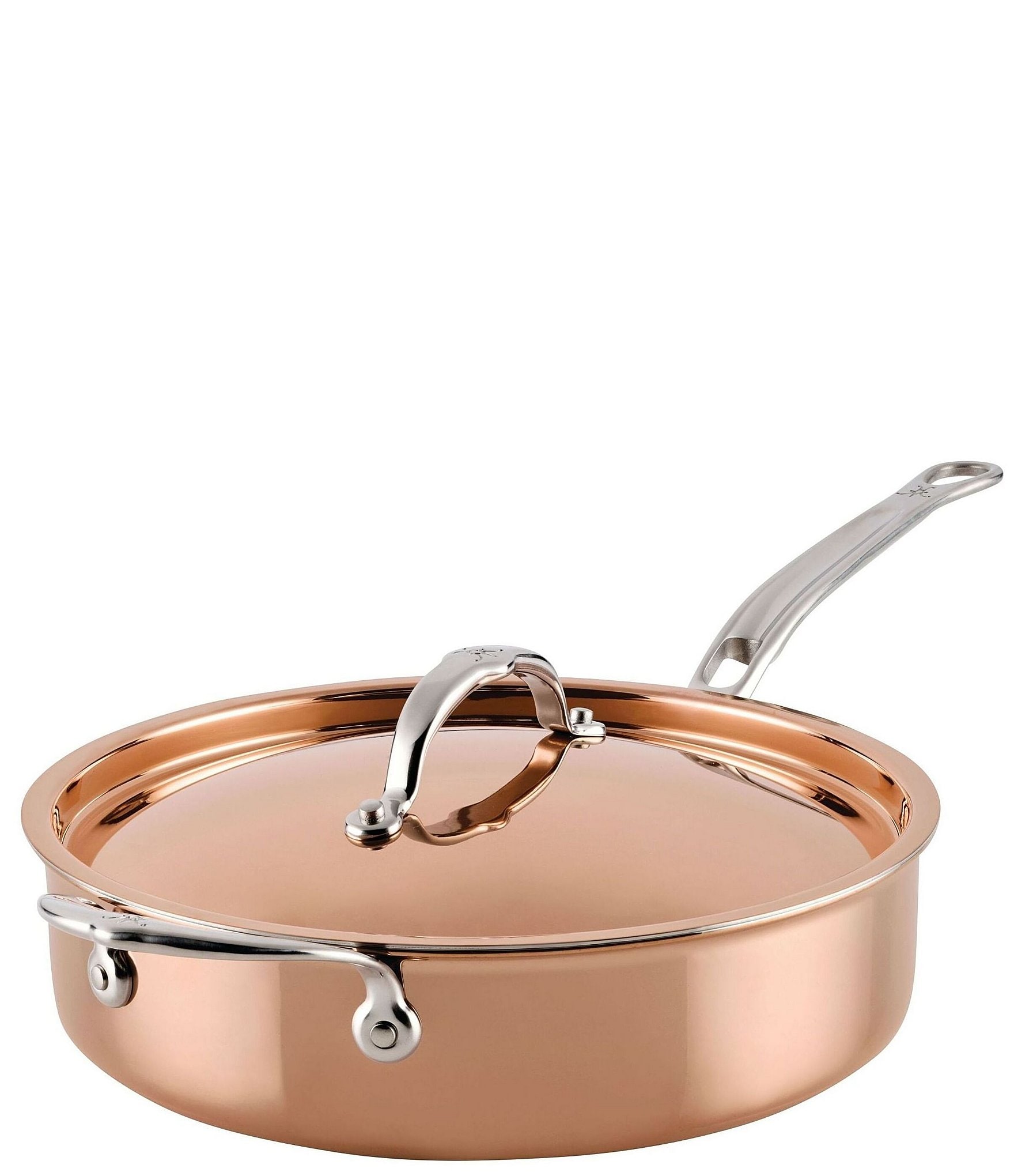 Hestan CopperBond Aura 3.5 Quart Professional Copper Saute Pan With Lid