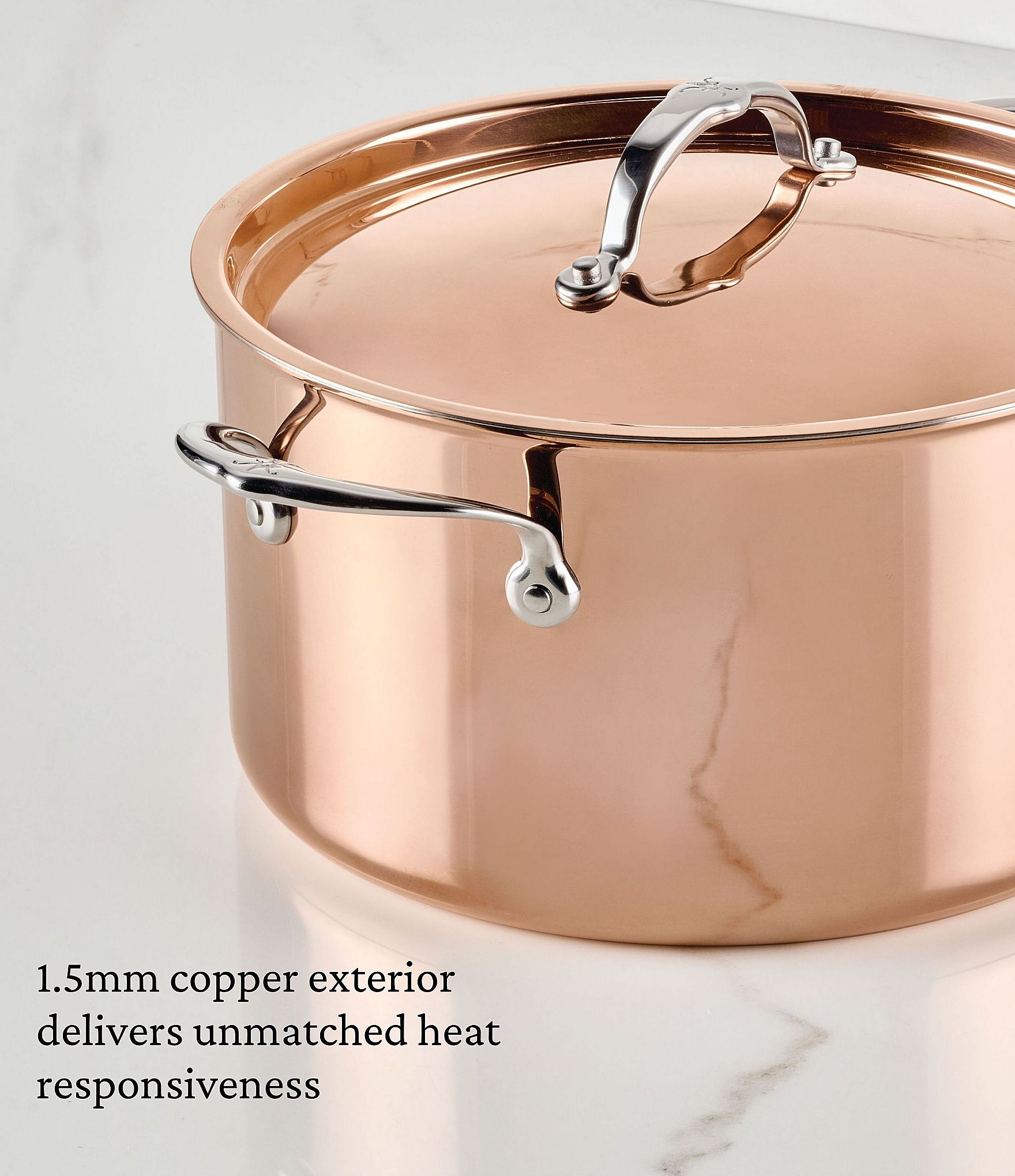 Hestan CopperBond® Aura™ Professional Copper Stockpot With Lid
