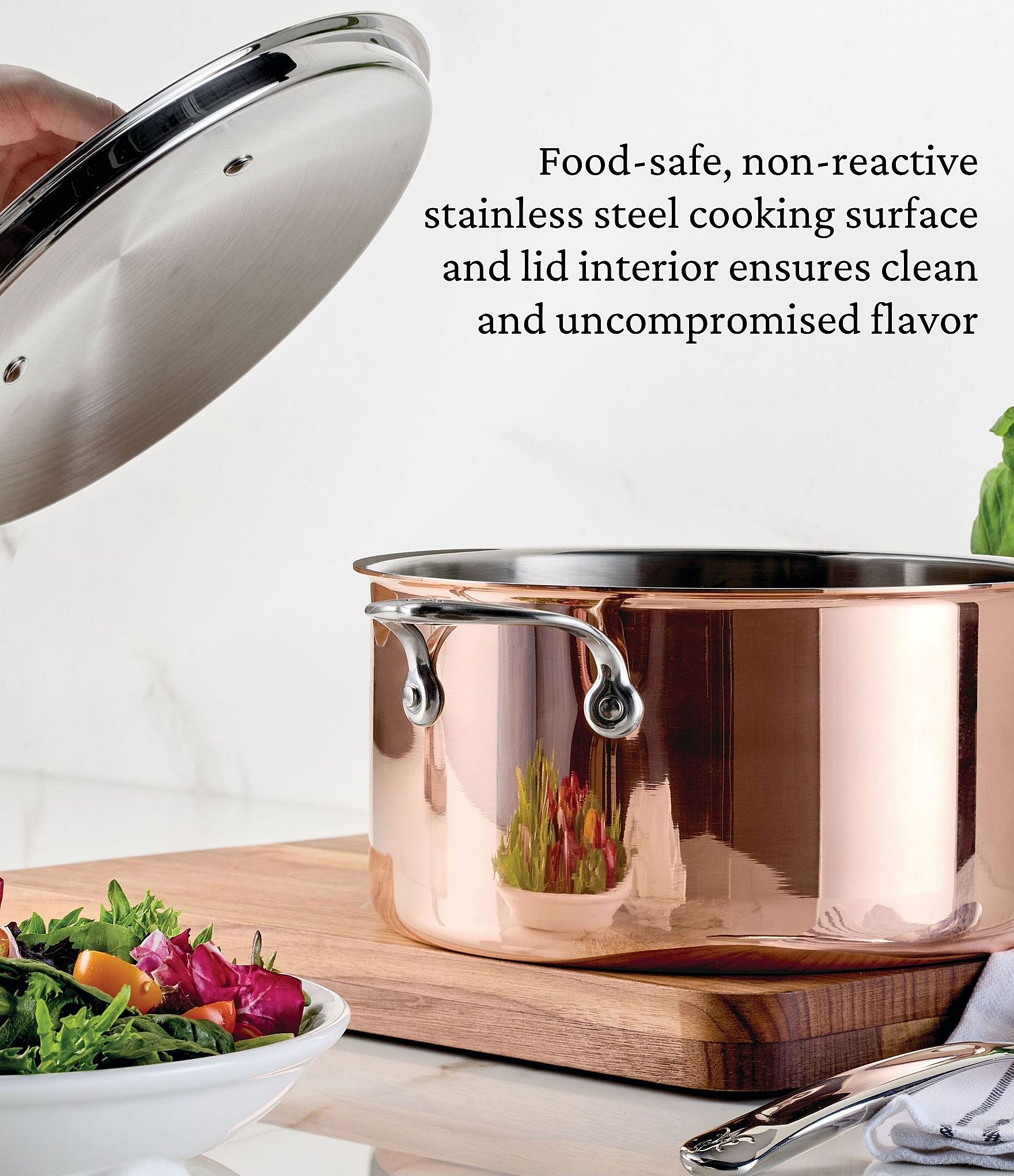 Hestan CopperBond® Aura™ Professional Copper Stockpot With Lid