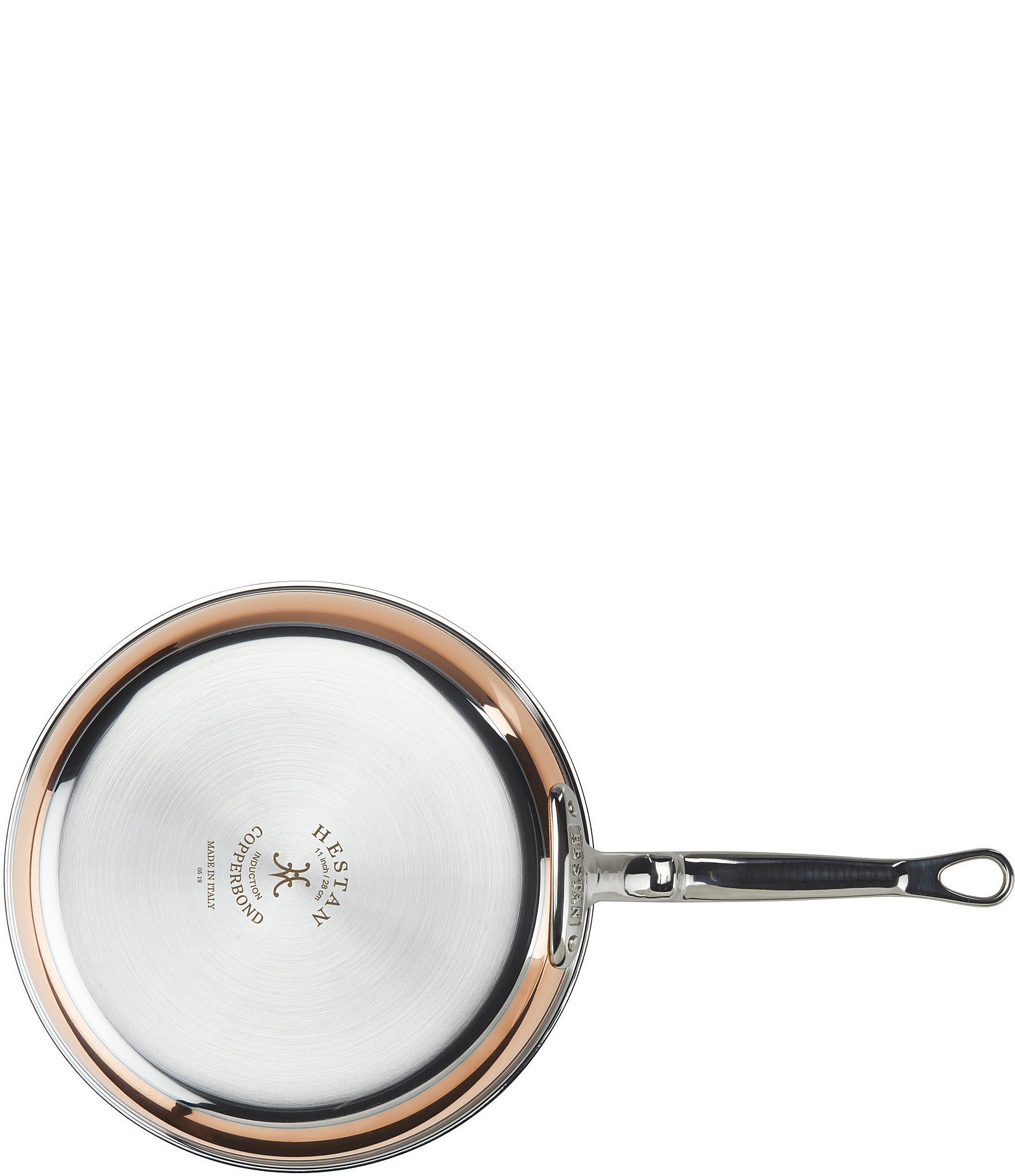 Hestan CopperBond Induction Copper Skillet, 11#double;