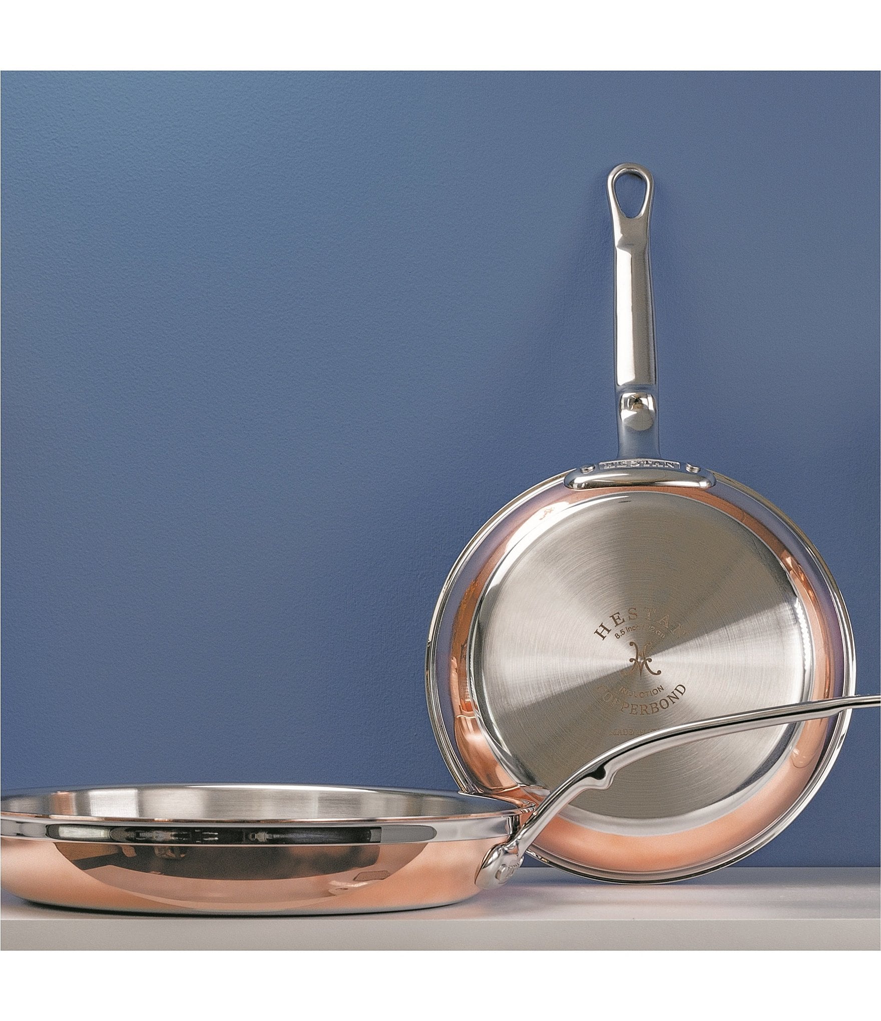 Hestan CopperBond Induction Copper Skillet, 11#double;