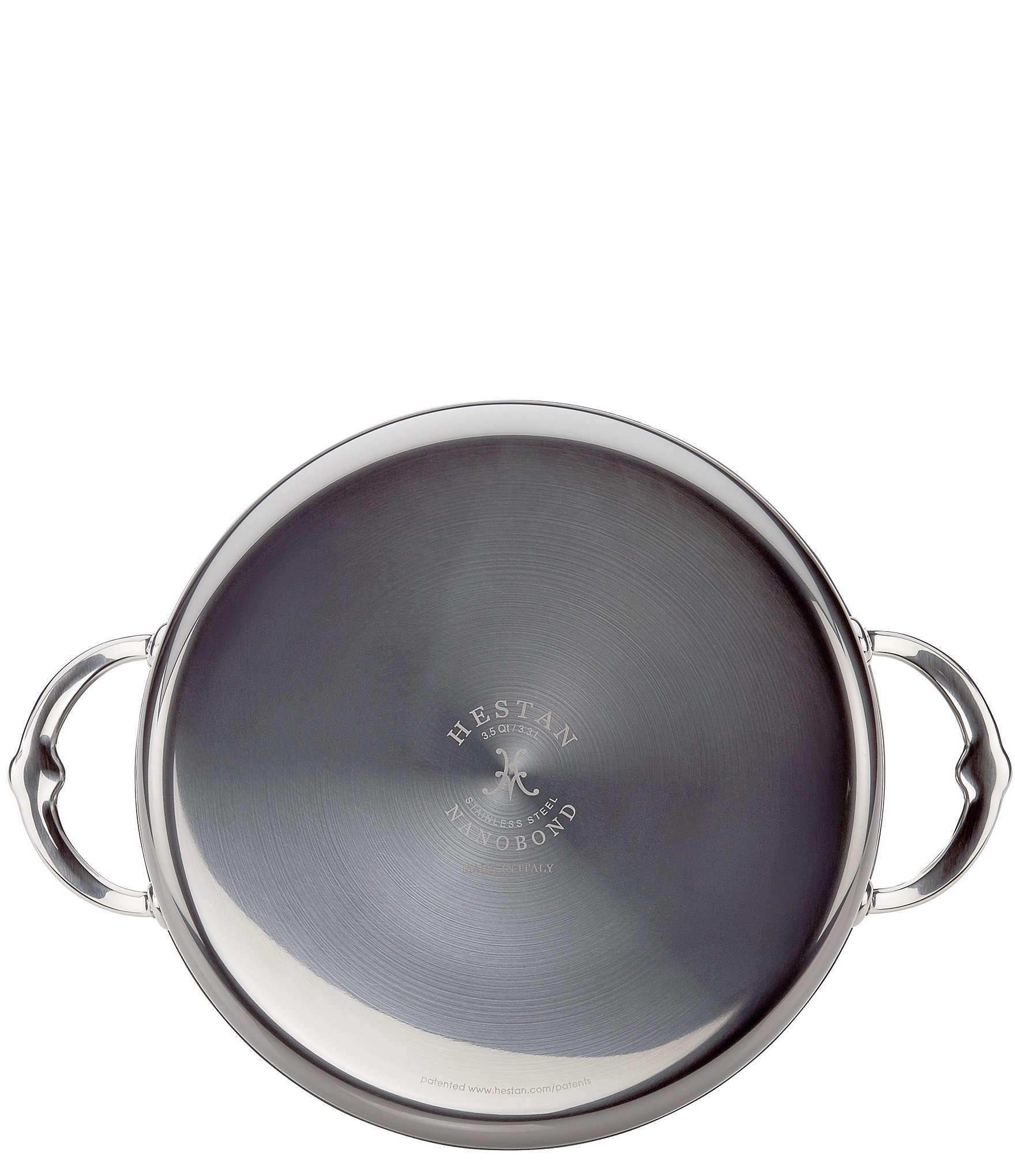 Hestan NanoBond Titanium Stainless Steel Covered Sauteuse Pan, 3.5-Quart