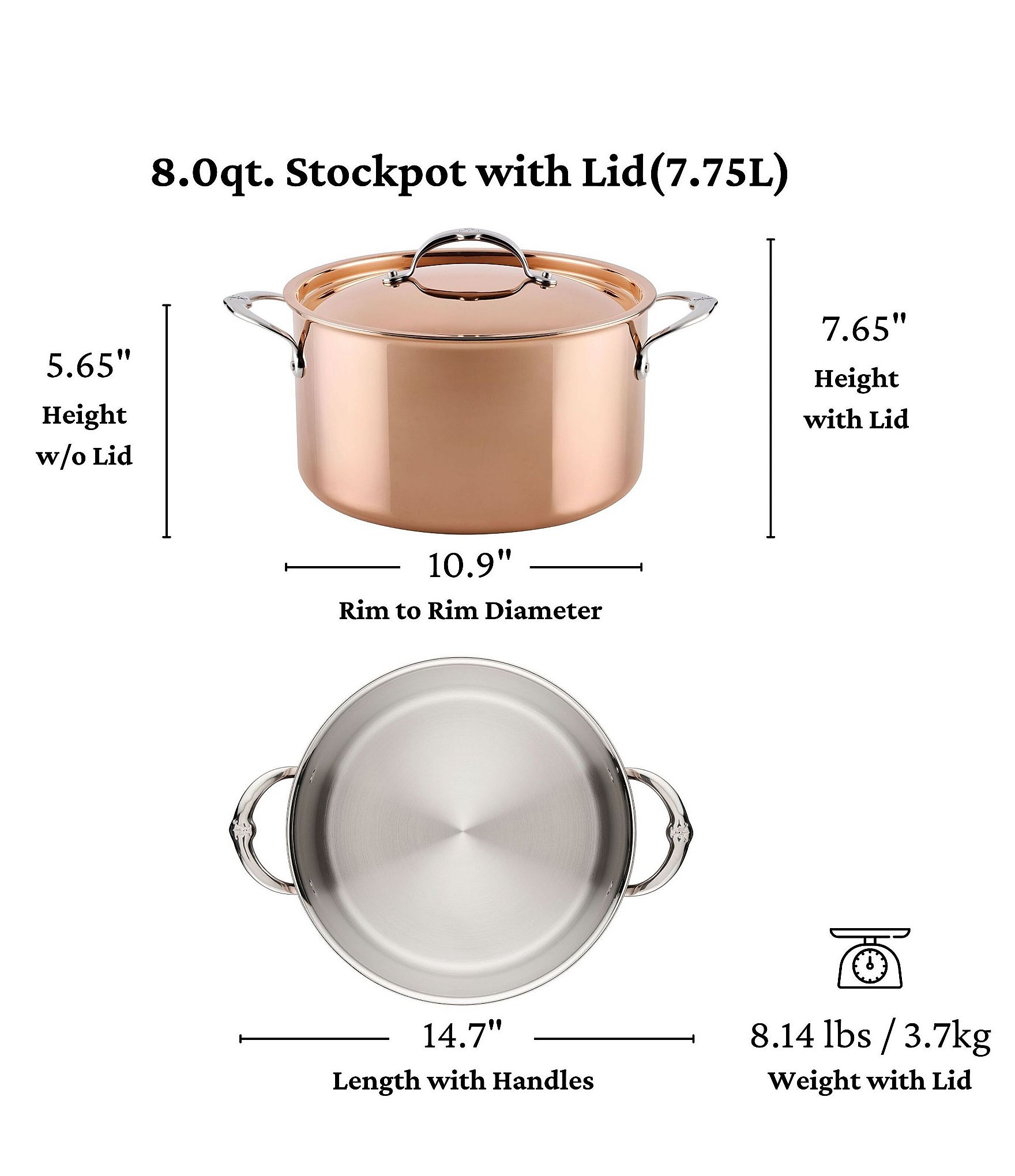 Hestan CopperBond® Aura™ 10-Piece Professional Copper Cookware Set