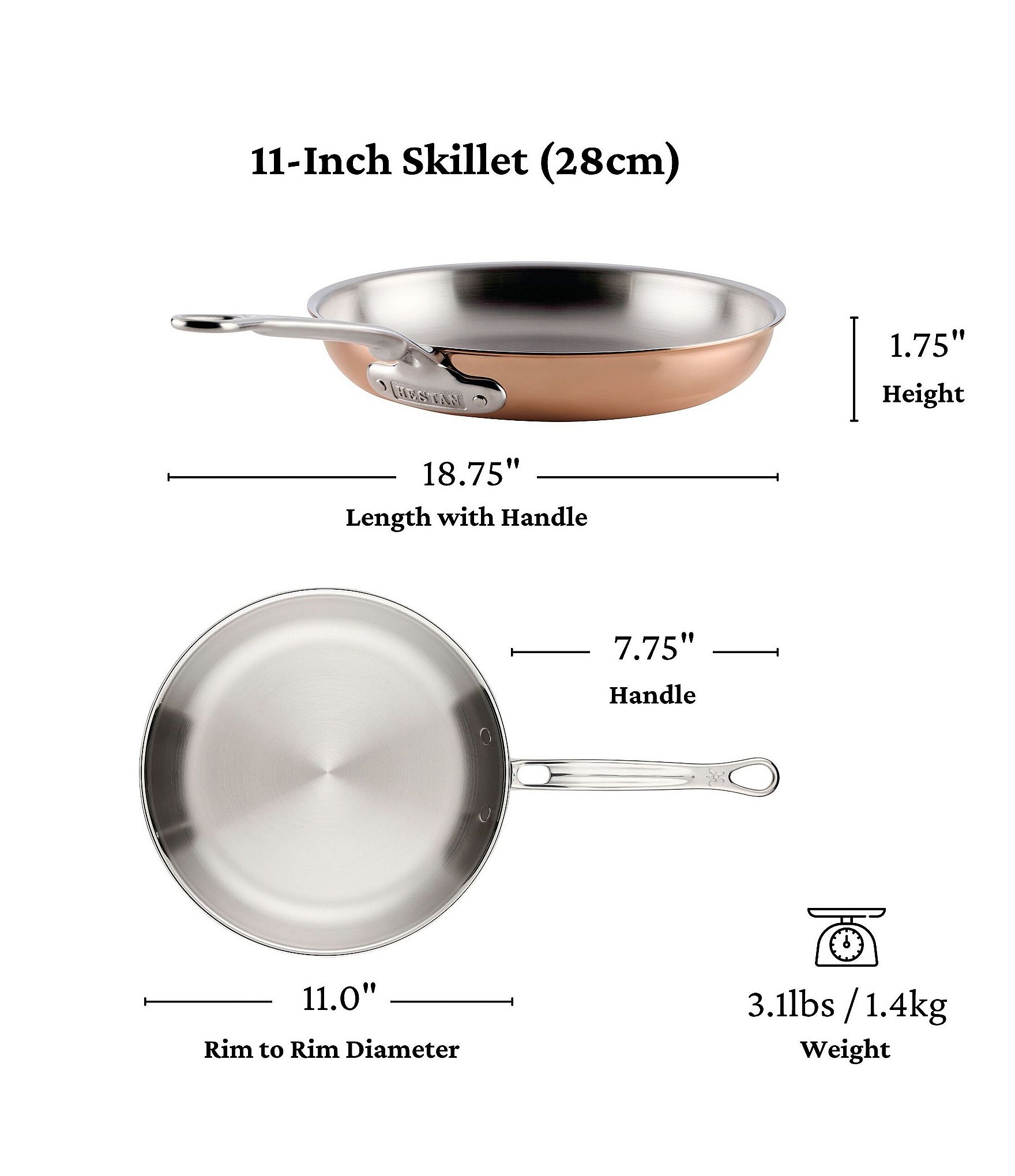 Hestan CopperBond® Aura™ 10-Piece Professional Copper Cookware Set