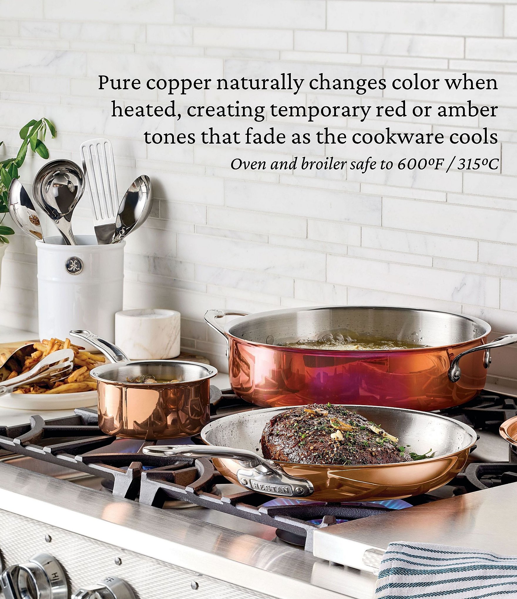 Hestan CopperBond® Aura™ 10-Piece Professional Copper Cookware Set