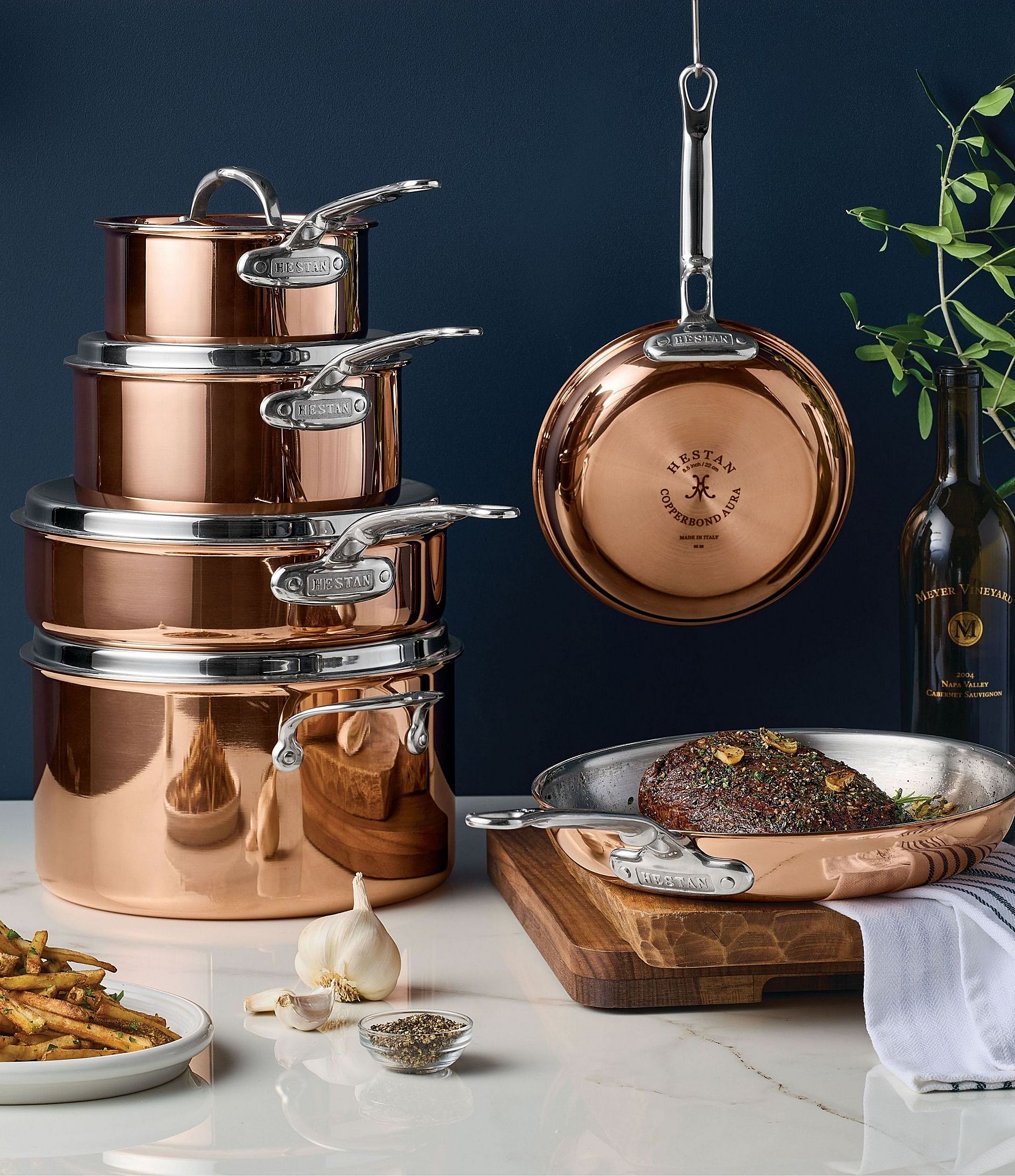 Hestan CopperBond® Aura™ 10-Piece Professional Copper Cookware Set