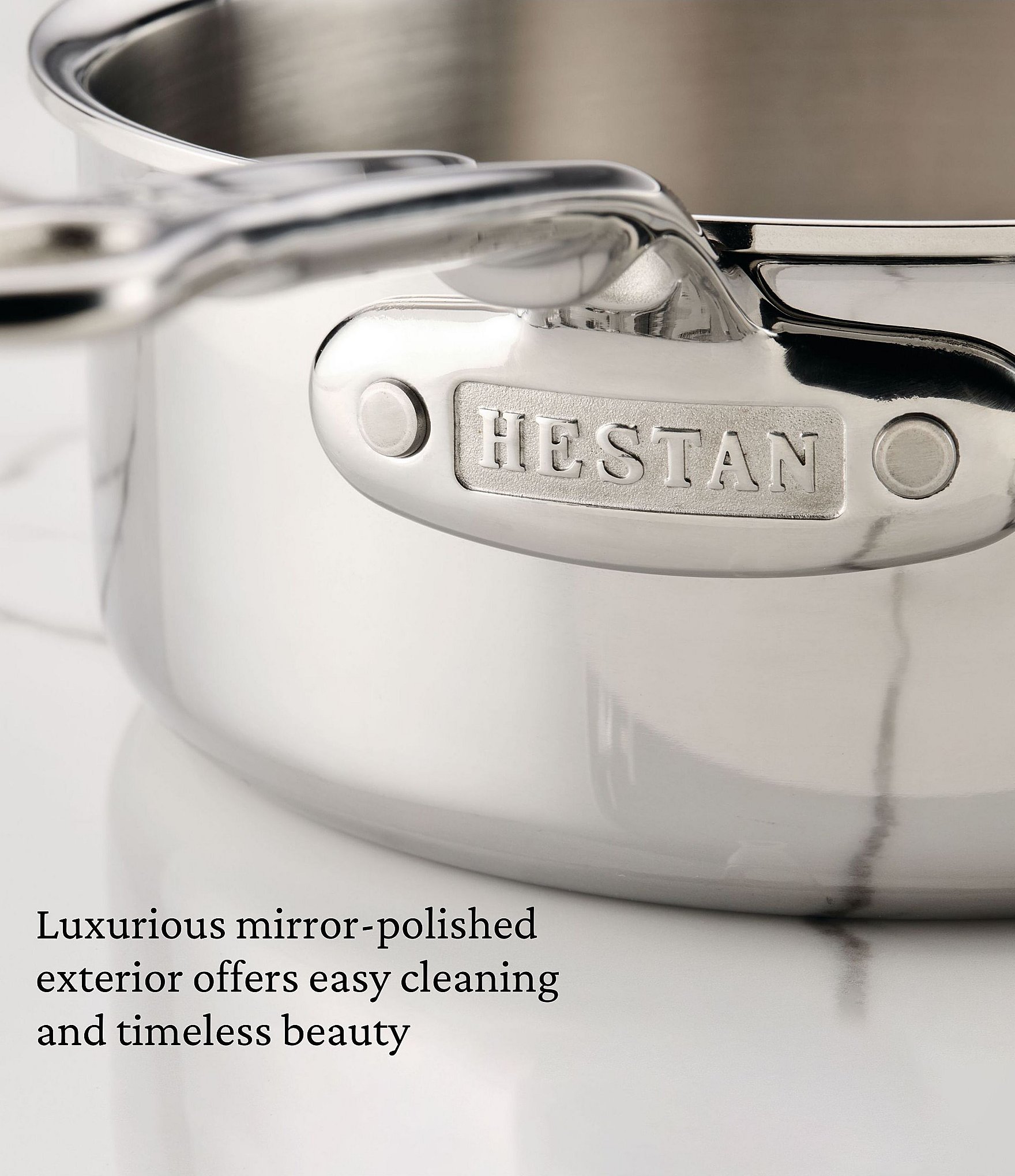 Hestan ProBond® Luxe 0.75-Qt. Polished Professional Clad Stainless Steel Butter Warmer
