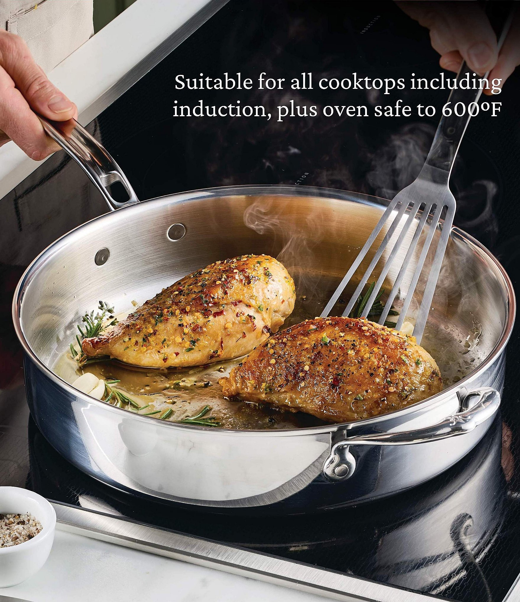 Hestan ProBond® Luxe -Piece Professional Clad Stainless Steel Cookware Set