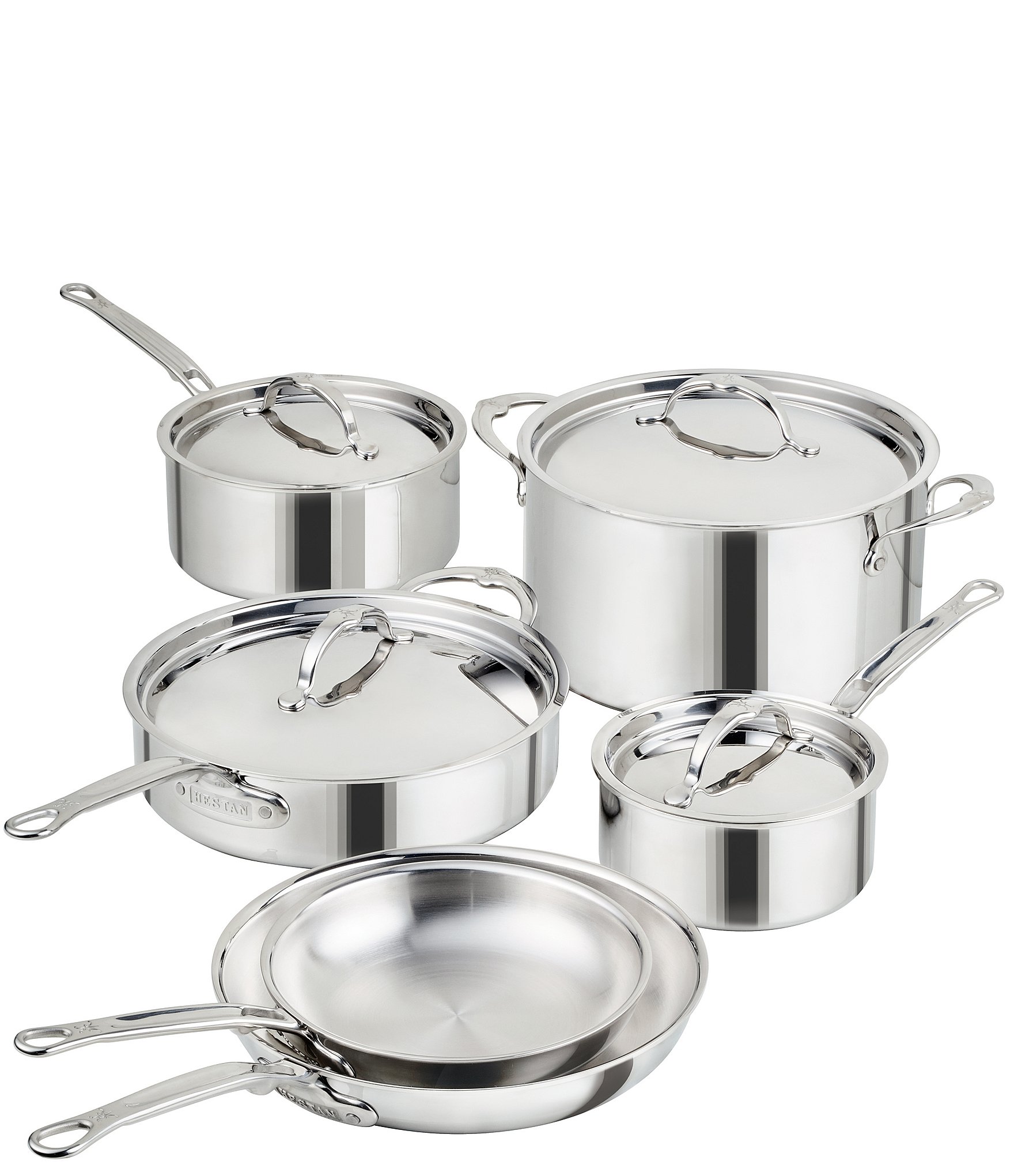 Hestan ProBond® Luxe -Piece Professional Clad Stainless Steel Cookware Set