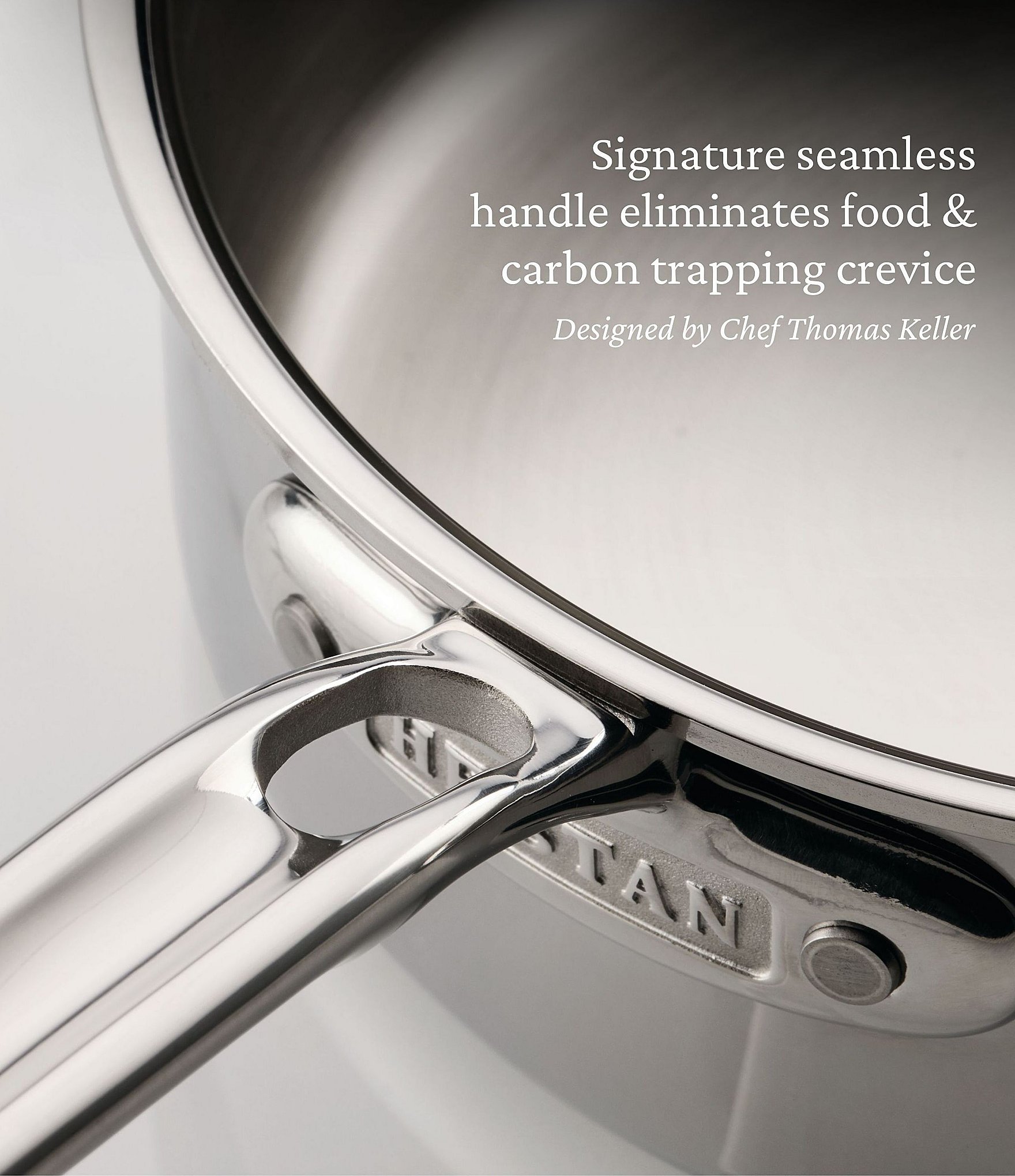 Hestan ProBond® Luxe 2-Quart Polished Professional Clad Stainless Steel Saucier
