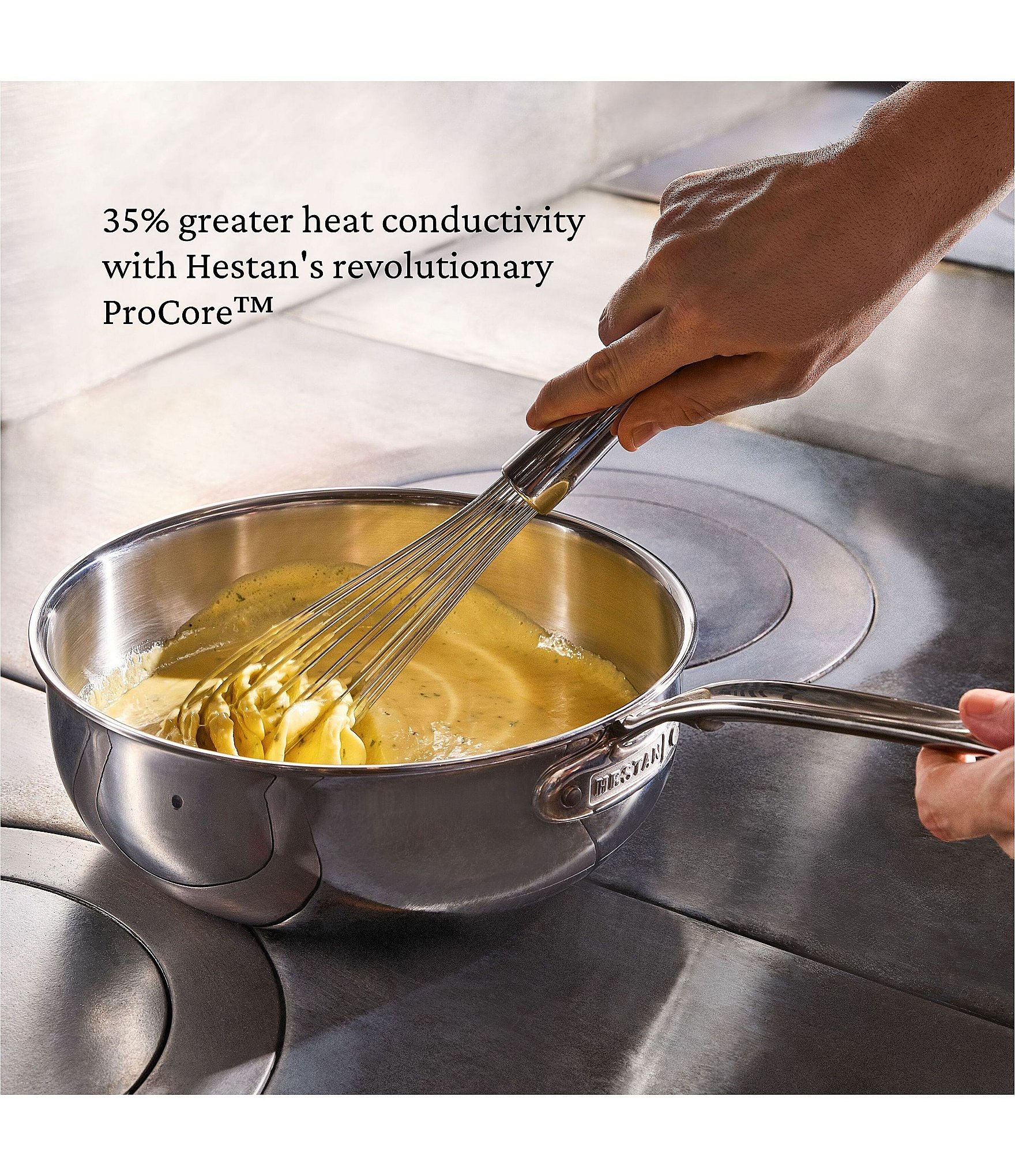 Hestan ProBond® Luxe 3.5-Quart Professional Clad Stainless Steel Essential Pan with Lid