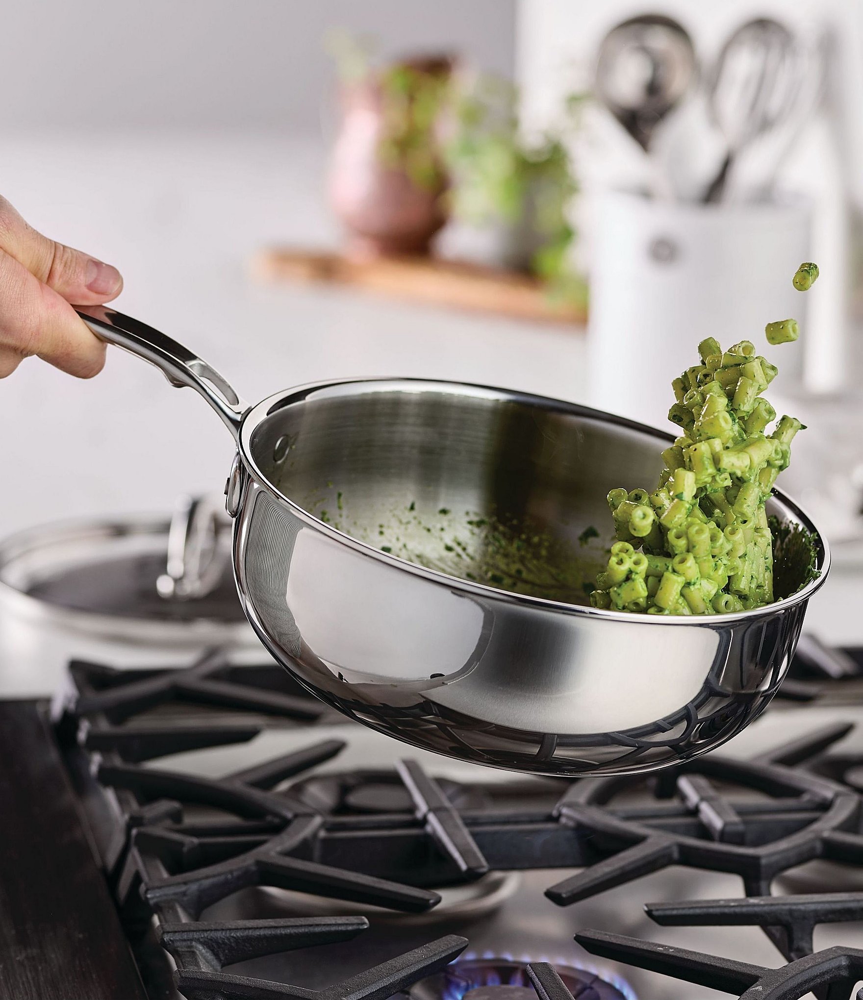 Hestan ProBond® Luxe 3.5-Quart Professional Clad Stainless Steel Essential Pan with Lid