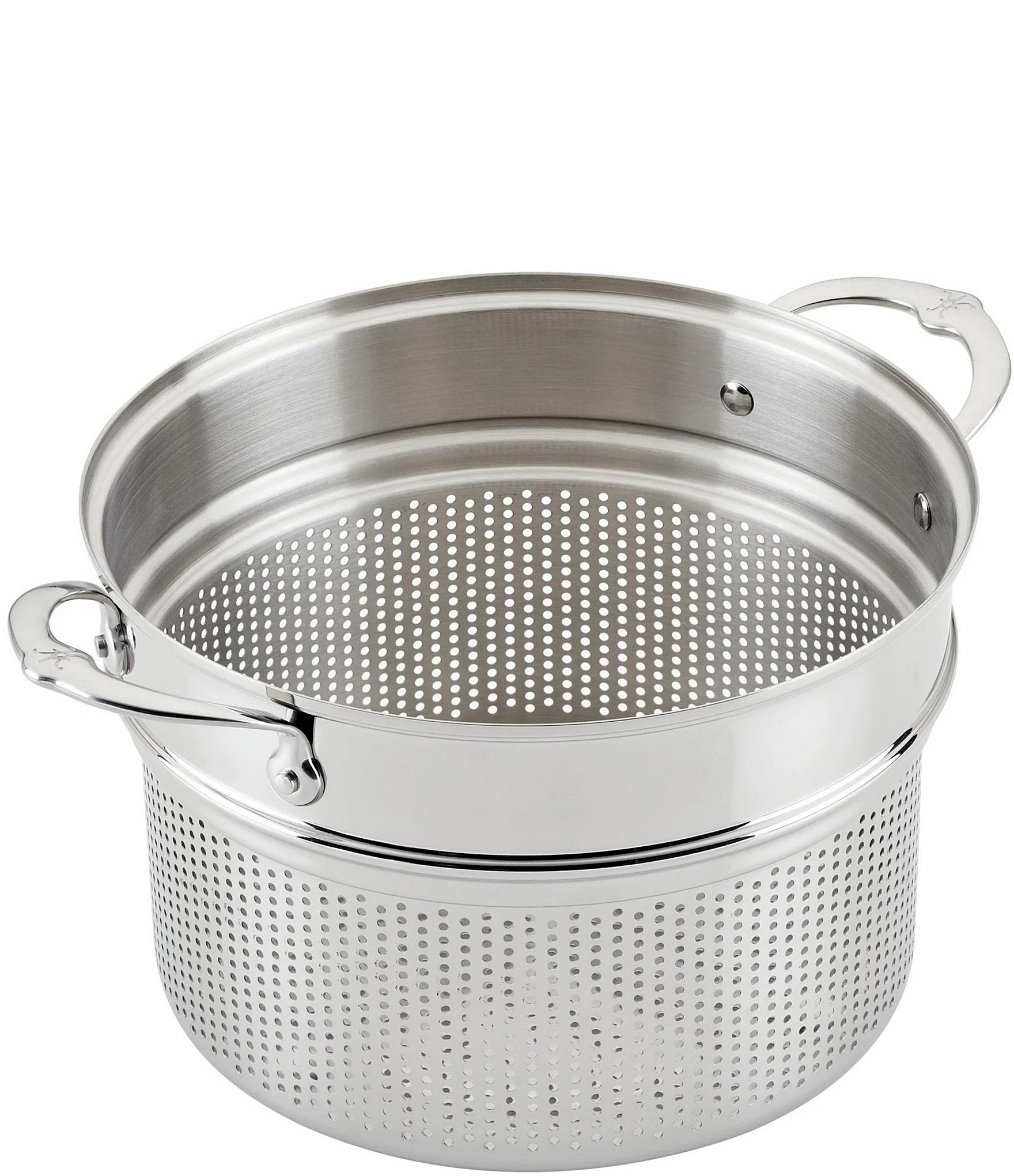 All-Clad Stainless Steel Stockpot with Pasta & Steamer Inserts, 8 qt.