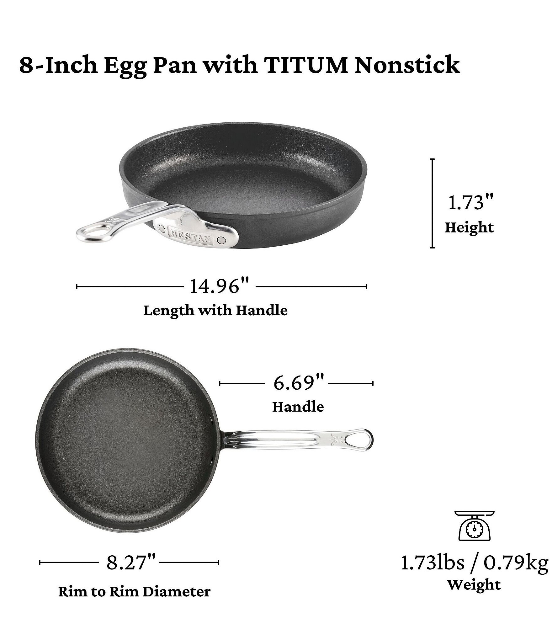Hestan Titum Fusion™ Collection Nonstick Open Skillet