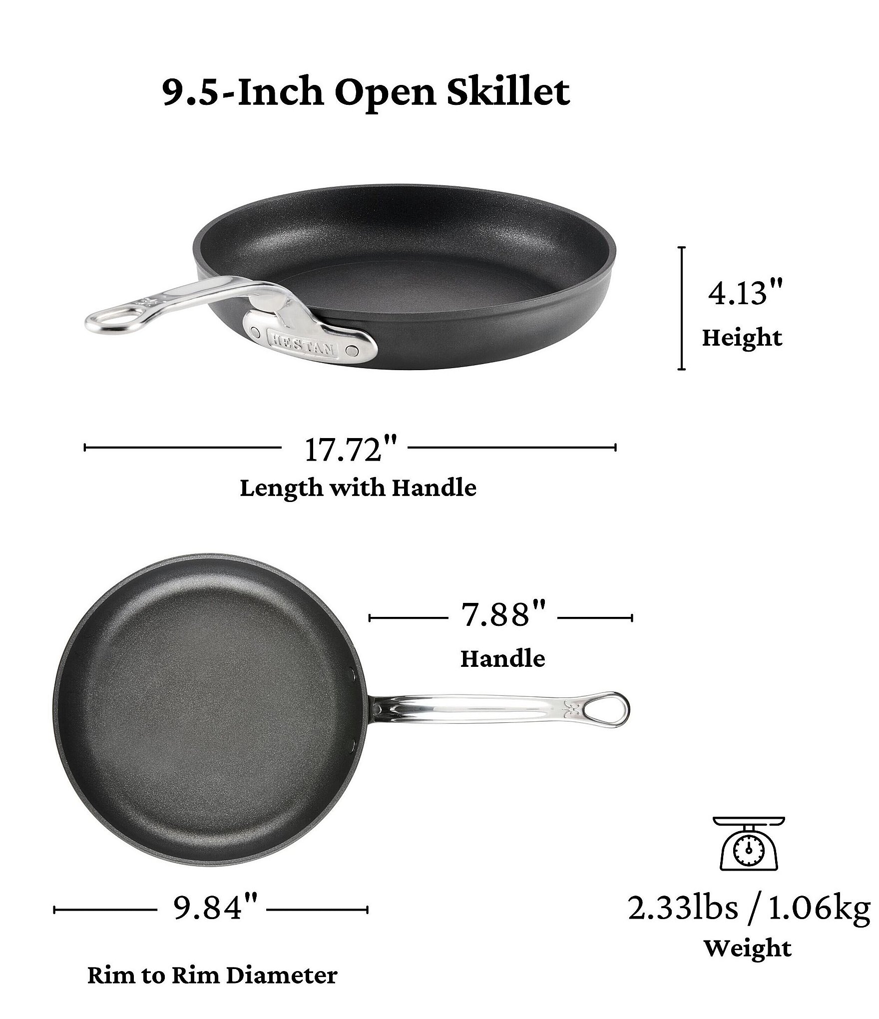 Hestan Titum Fusion™ Collection Nonstick Open Skillet