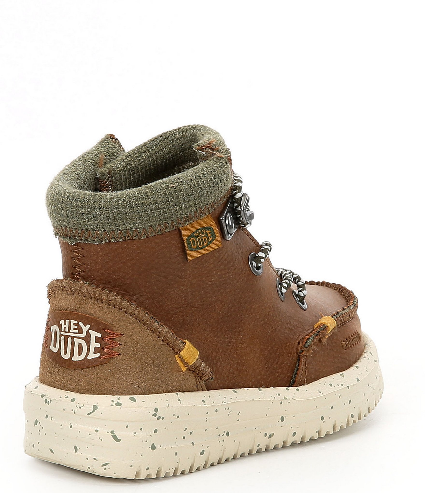 HEYDUDE Boys' Bradley Leather Boots (Infant)