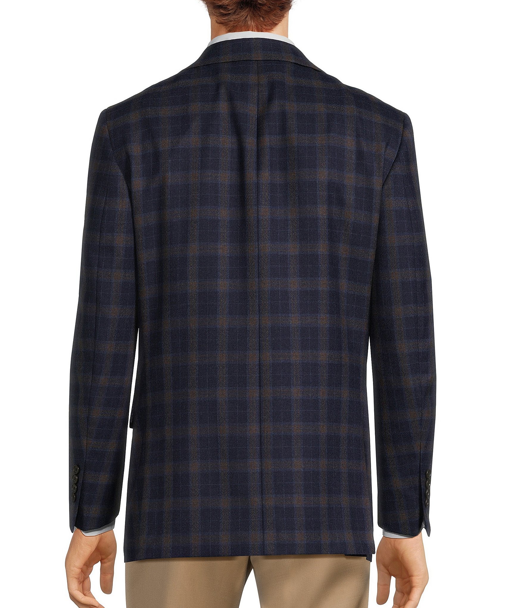 Hickey Freeman Classic Fit Check Pattern Sport Coat