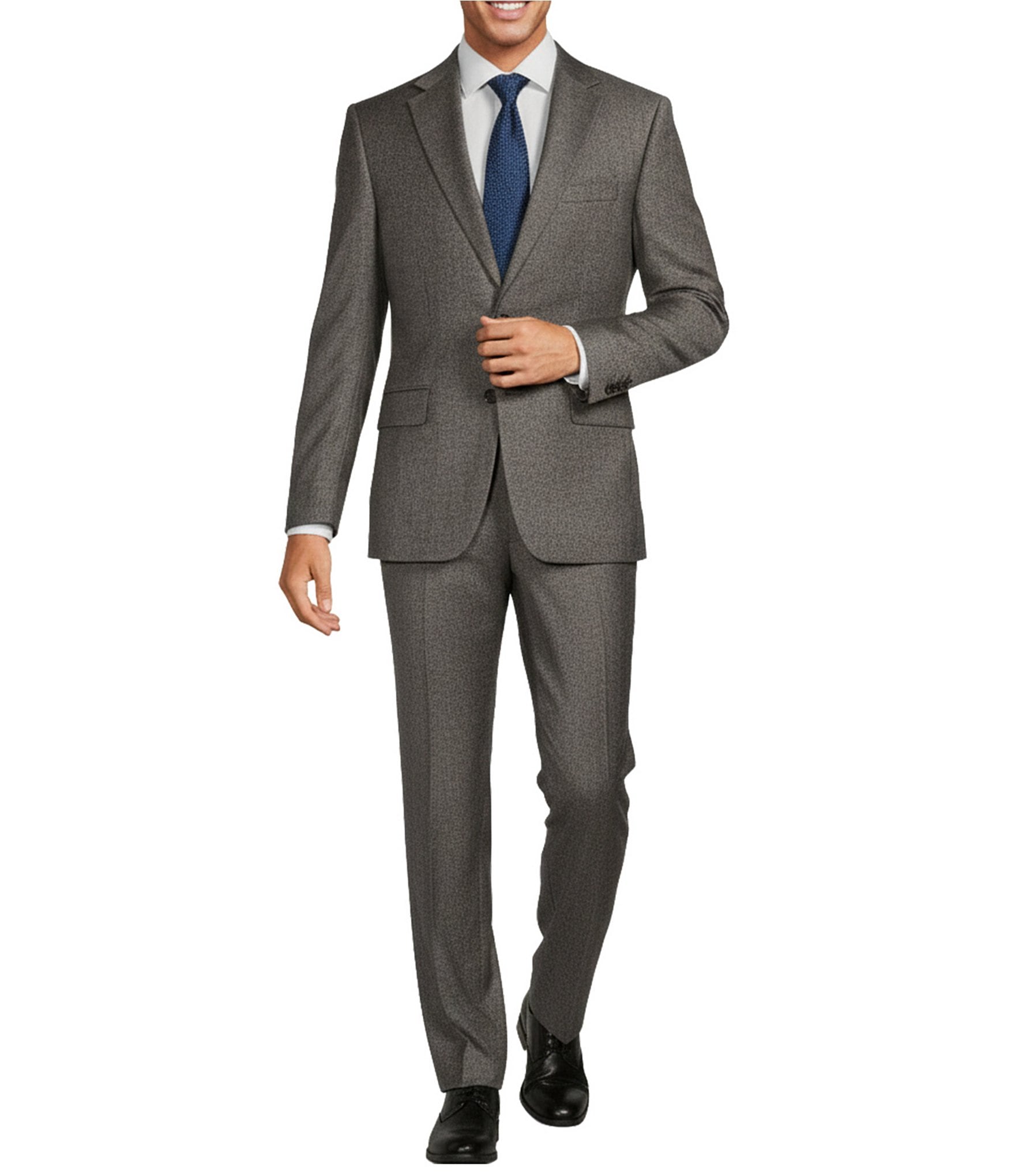 slim fit dress slacks Ragazzo 21098 100% Cotton Boy's Dress Shirt - Box Weave main image 1