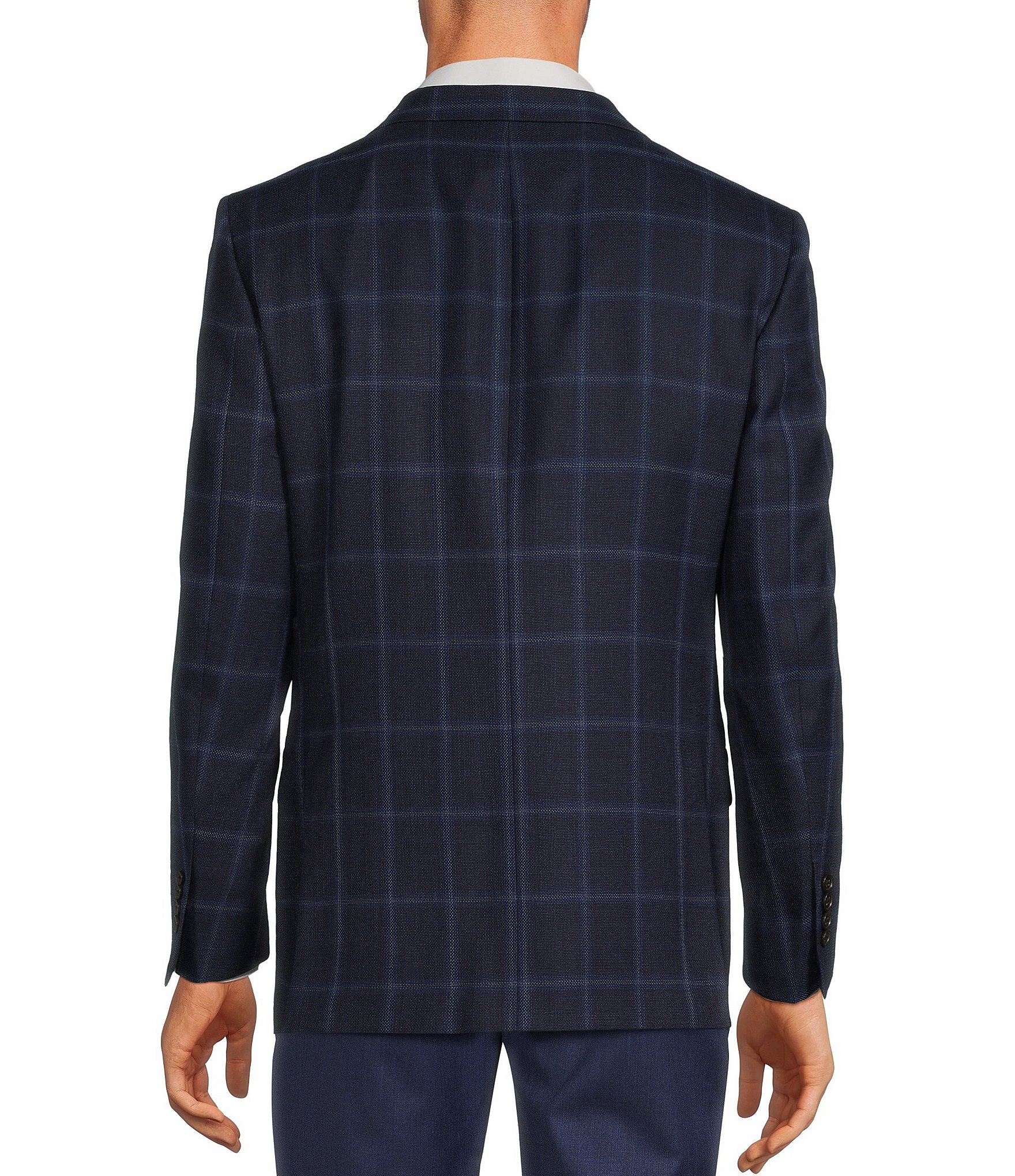 Hickey Freeman Classic Fit Window Pattern Sport Coat