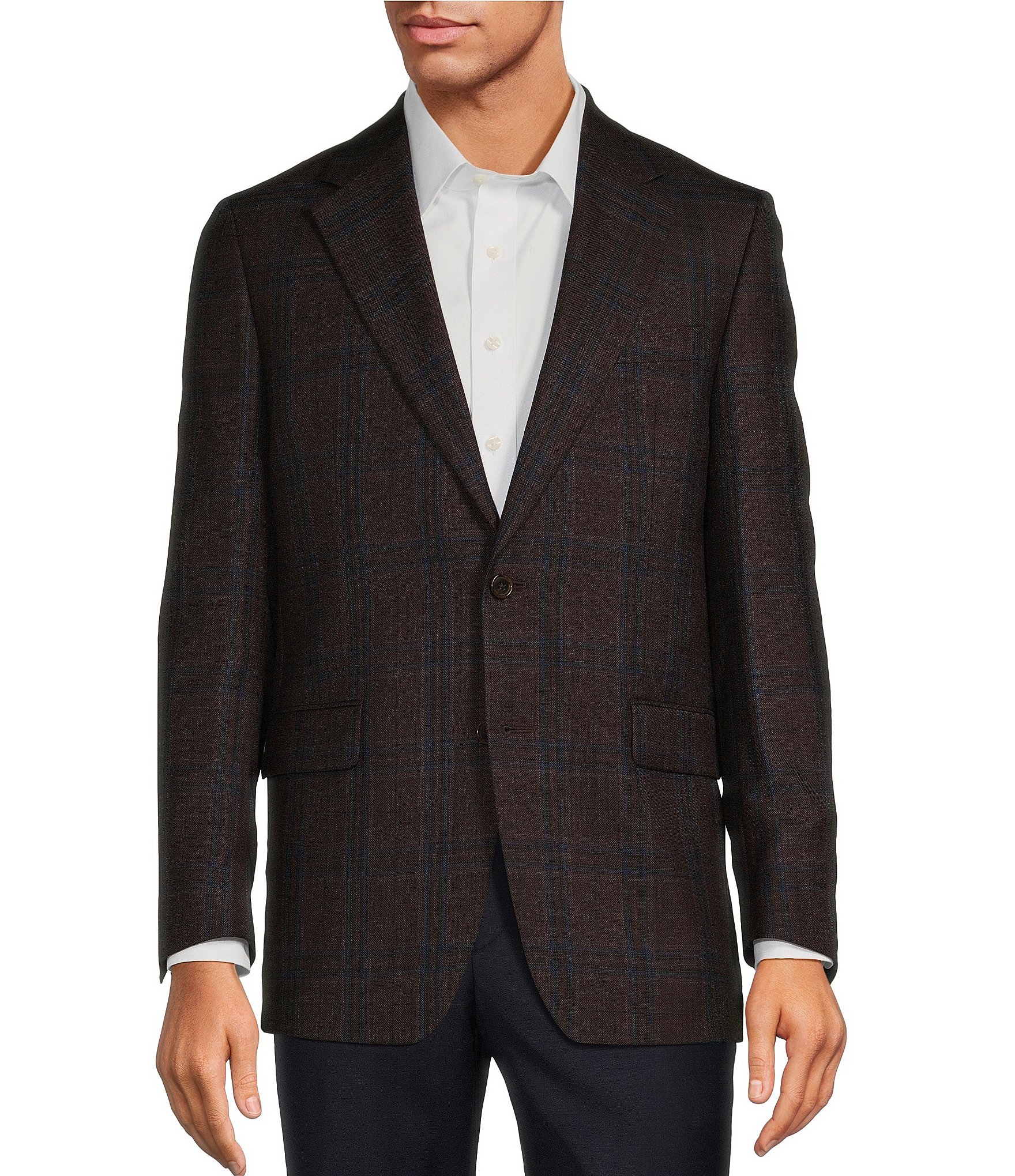 Hickey Freeman Classic Fit Windowpane Pattern Sport Coat | Dillard's