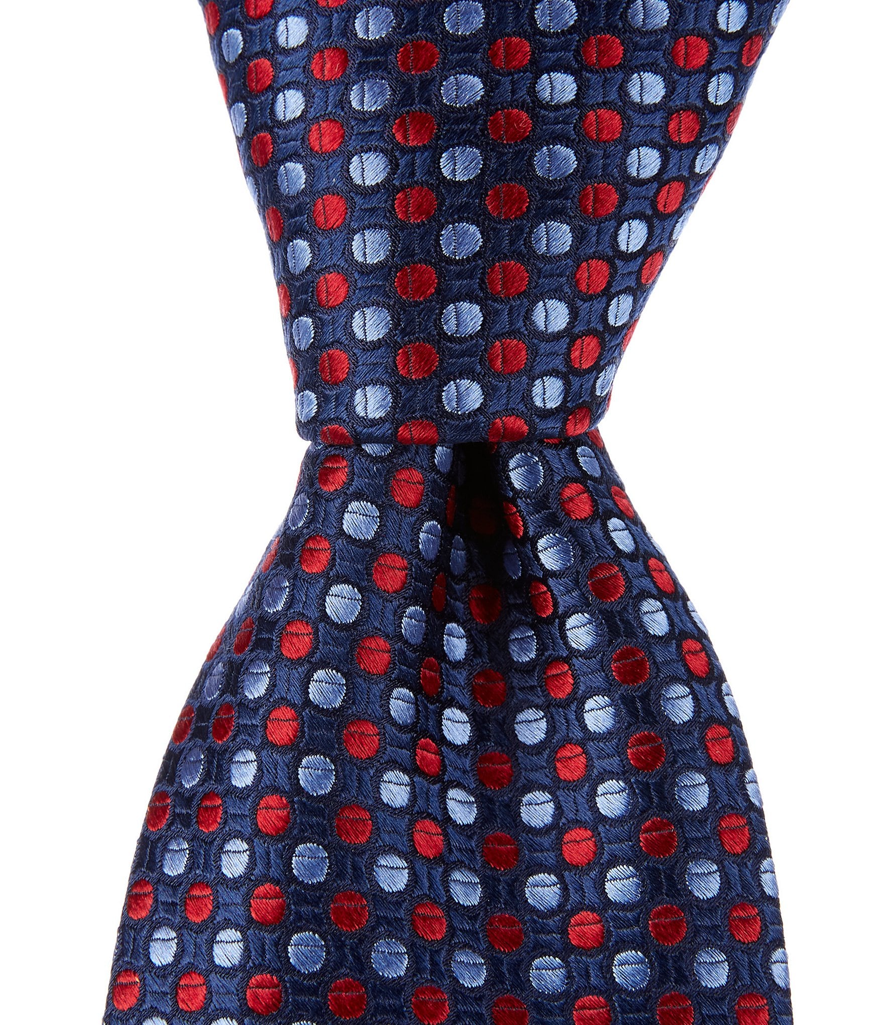 Hickey Freeman Floating Dot Printed 3#double; Silk Tie