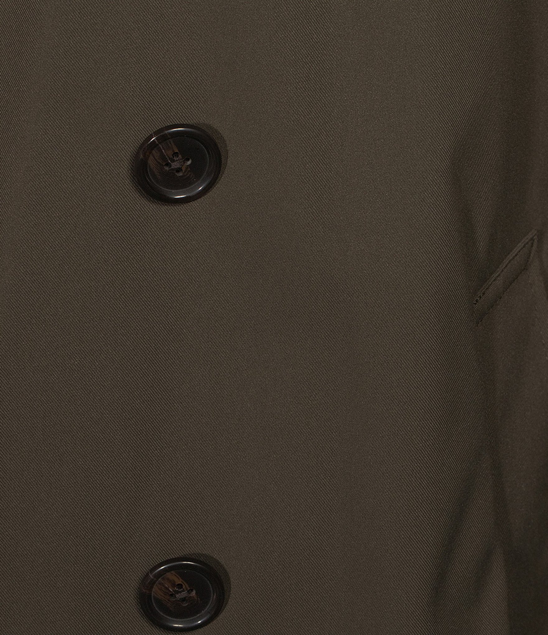 Hickey Freeman Hasson Solid Double Breasted Topcoat