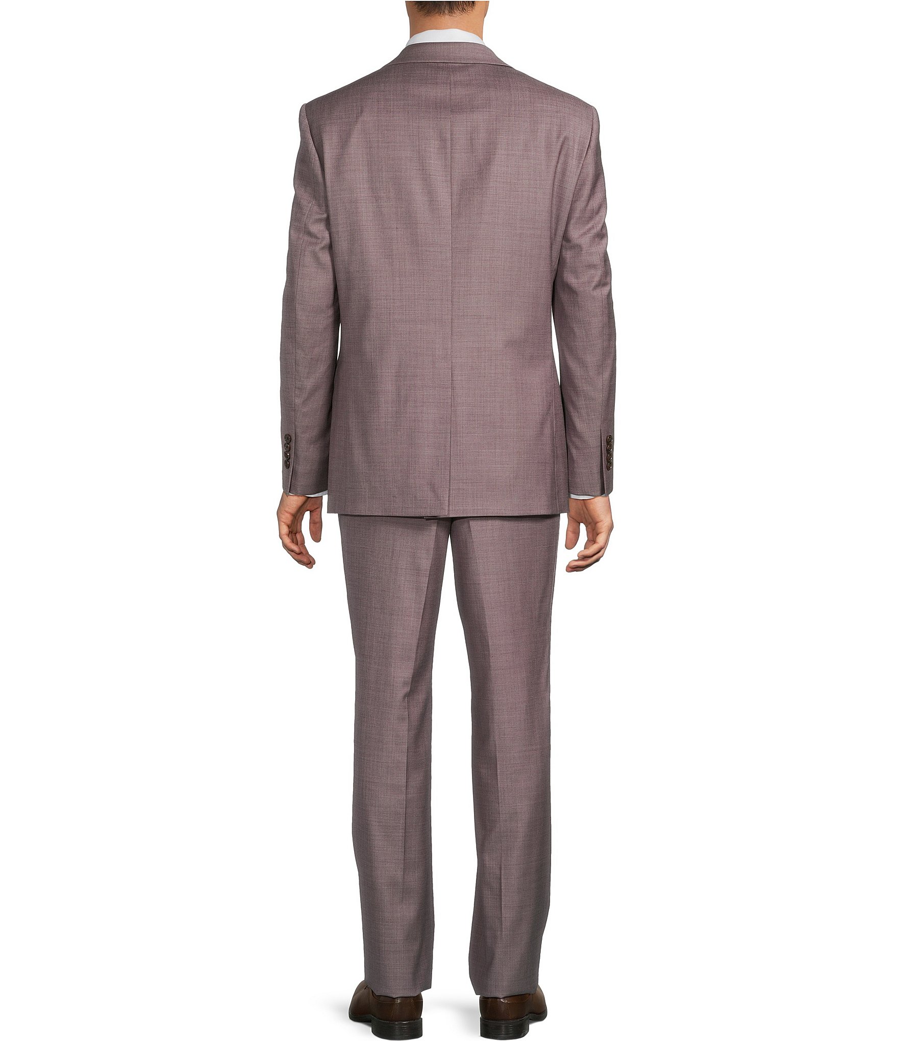 Hickey Freeman Hickey Classic Fit Reverse Pleat Solid 2-Piece Suit