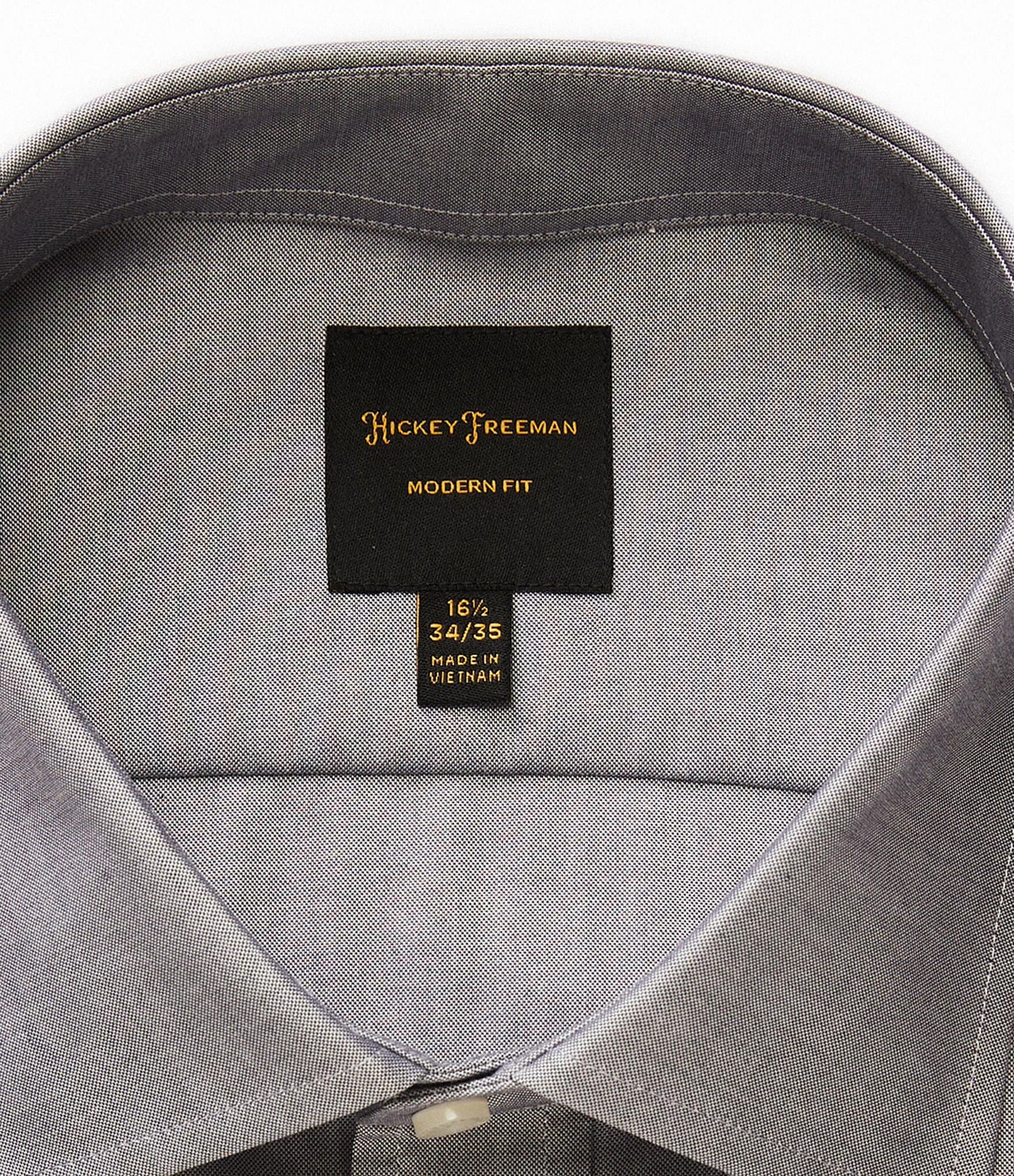 Hickey Freeman Modern Fit Spread Collar Solid Dress Shirt