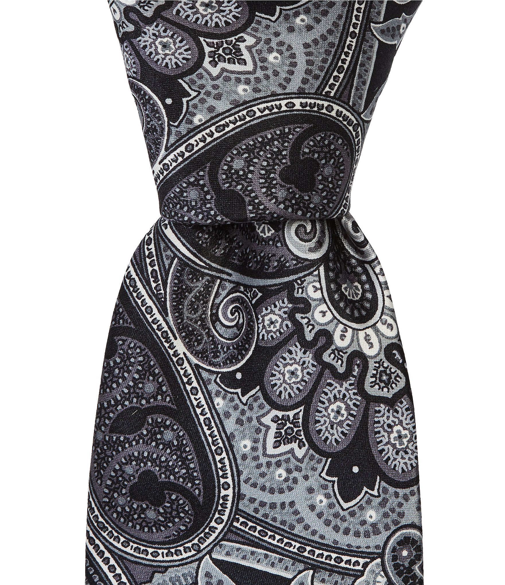 Hickey Freeman Paisley Traditional Silk Tie