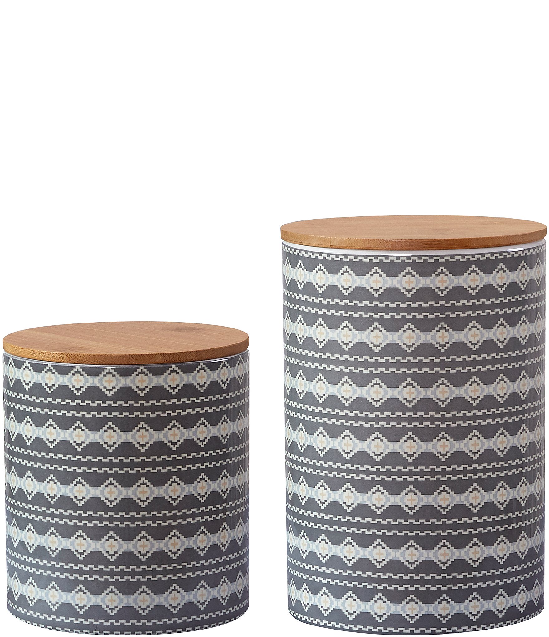HiEnd Accents 2-Piece Large Design Canister Set