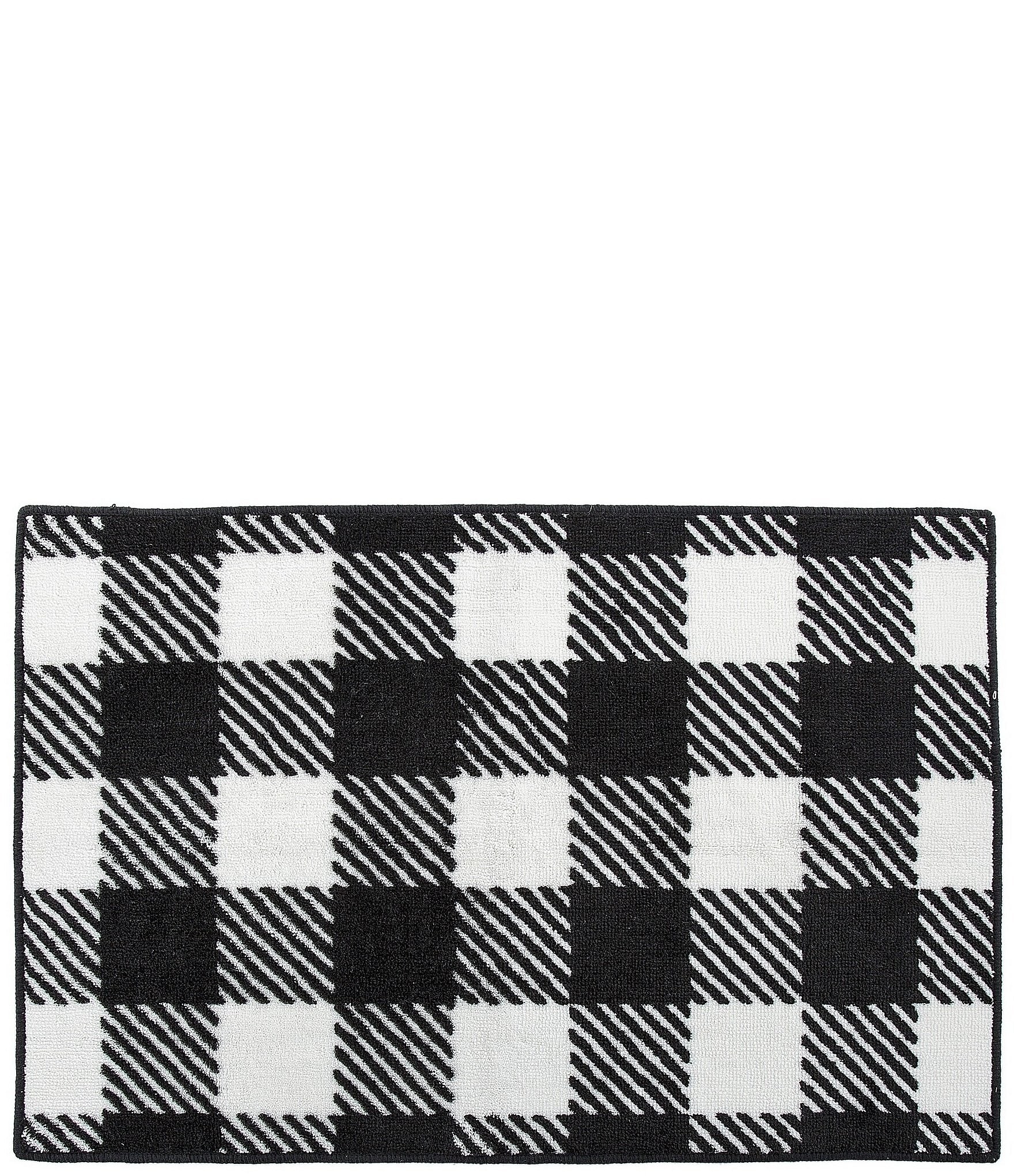 Camille Black Buffalo Check Towel Set