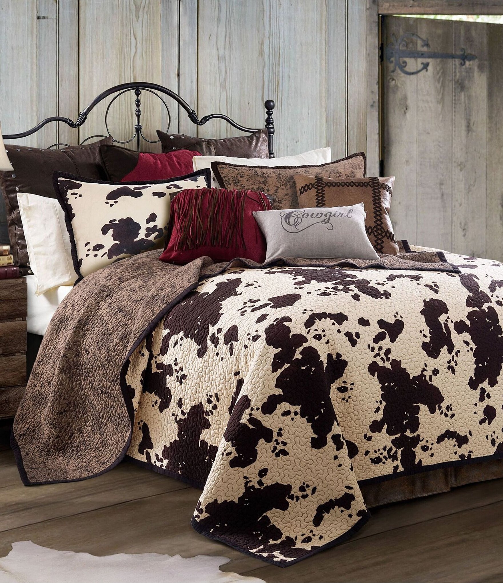 Paseo Road by HiEnd Accents Cowhide Reversible Quilt Mini Set