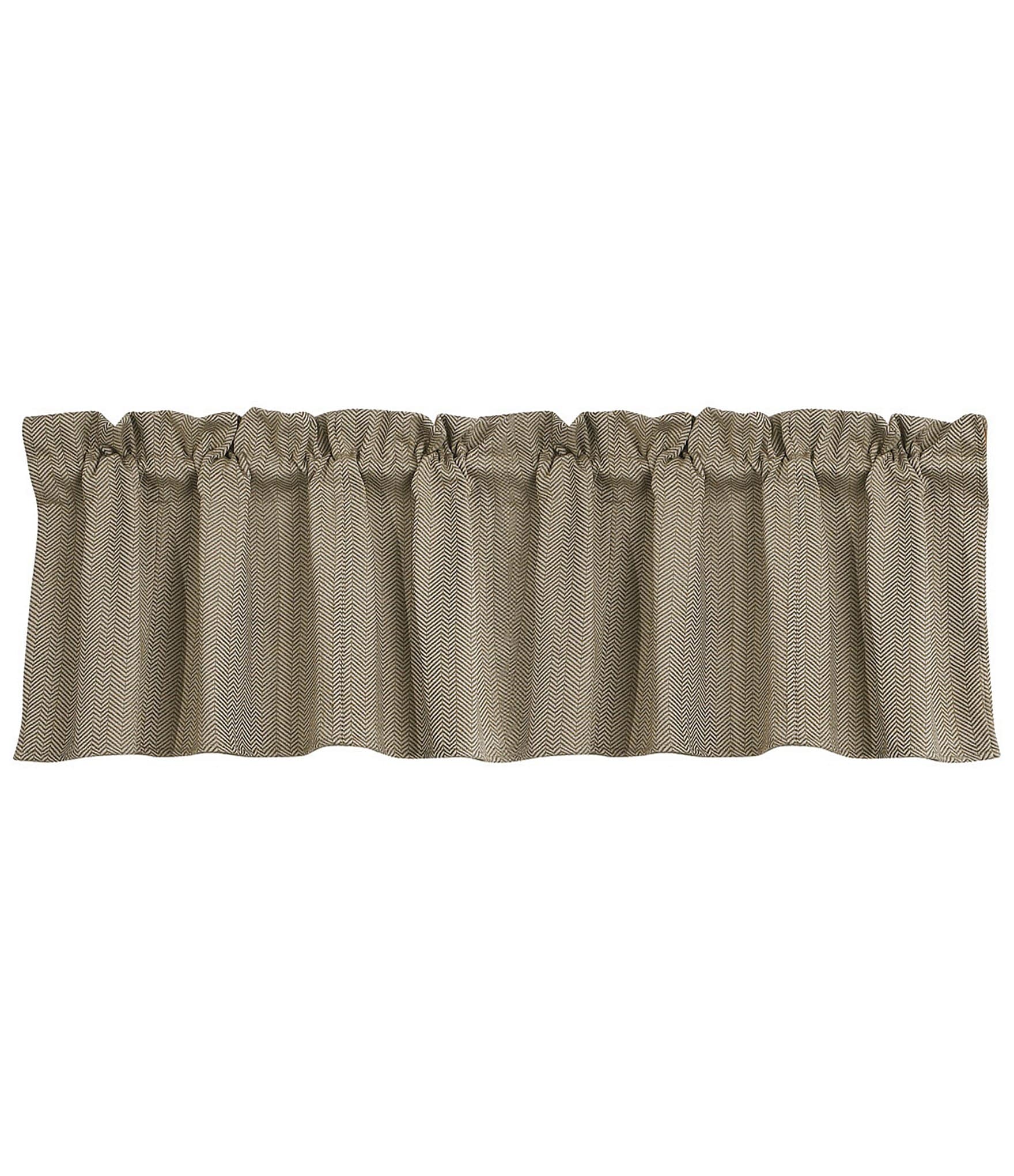 HiEnd Accents x Paseo Road Fairfield Herringbone Window Valance