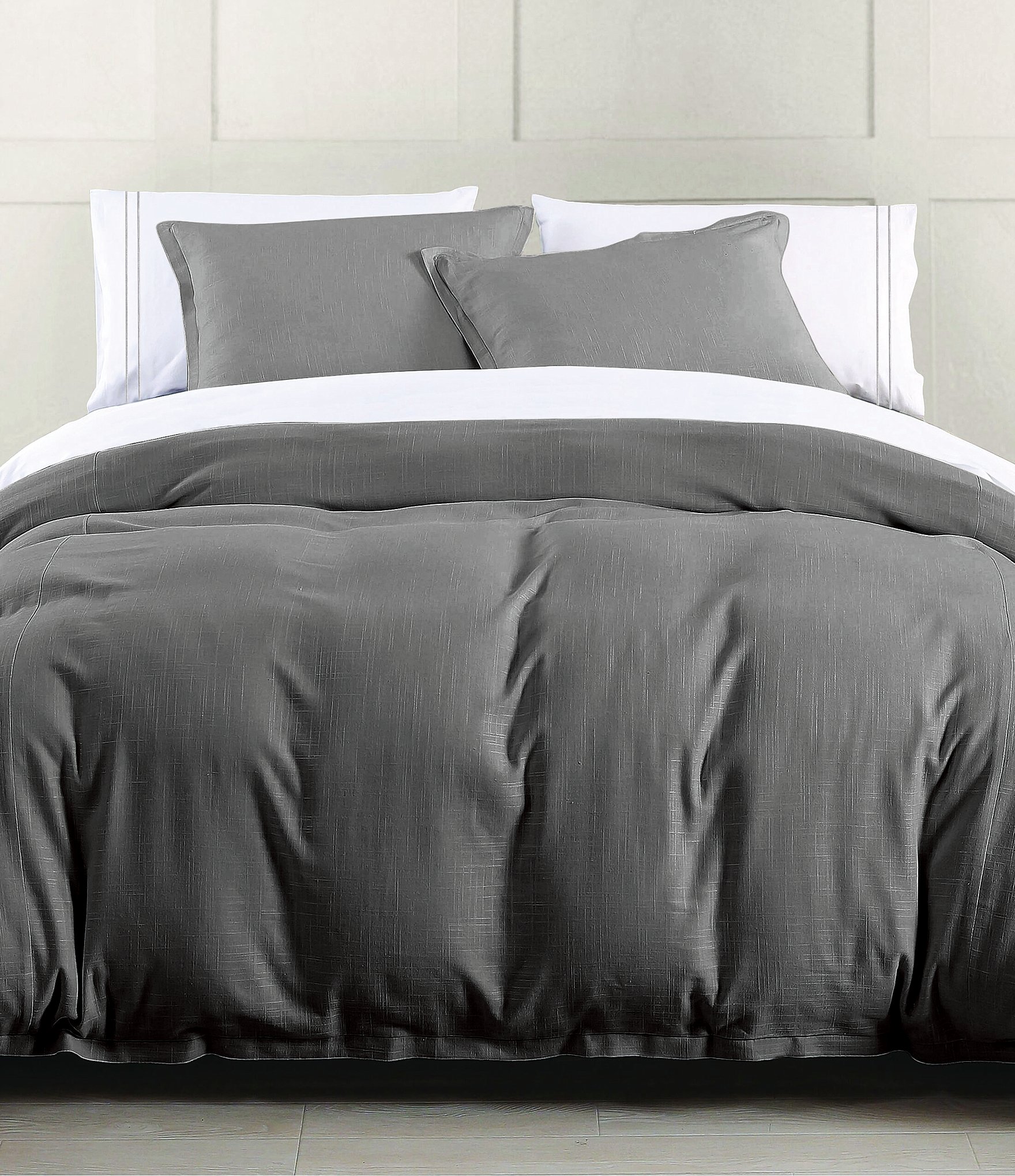 HiEnd Accents Hera Flange Linen Comforter Mini Set