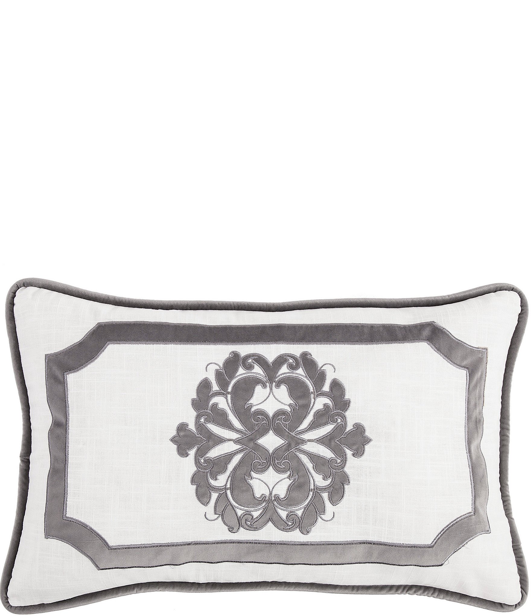 HiEnd Accents Madison Linen Framed Boudoir Pillow