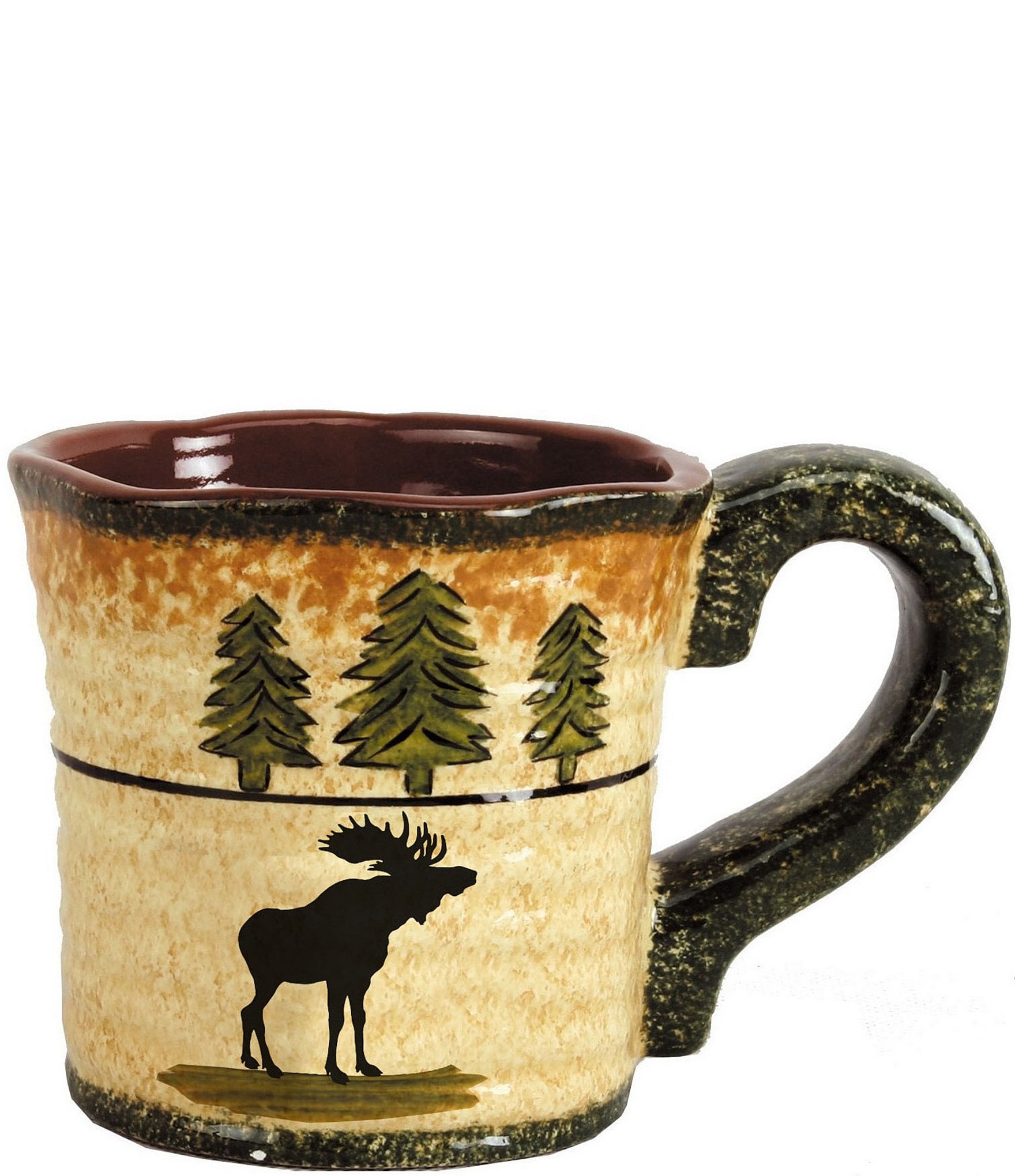 HiEnd Accents Moose and Tree Mugs, Set of 4 | Dillard's