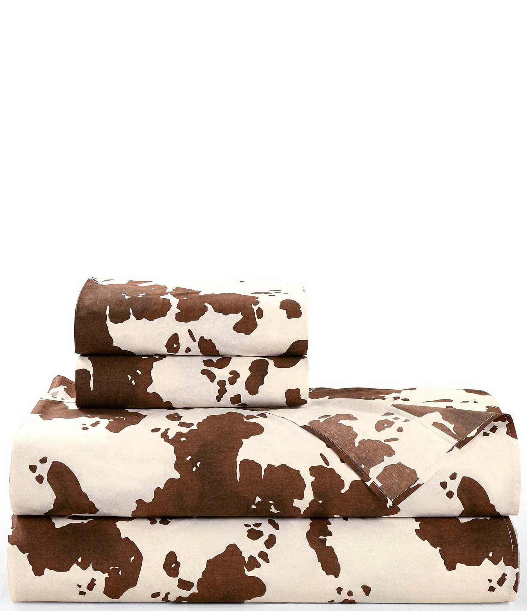 HiEnd Accents x Paseo Road Elsa Cowhide Cotton Sheet Set