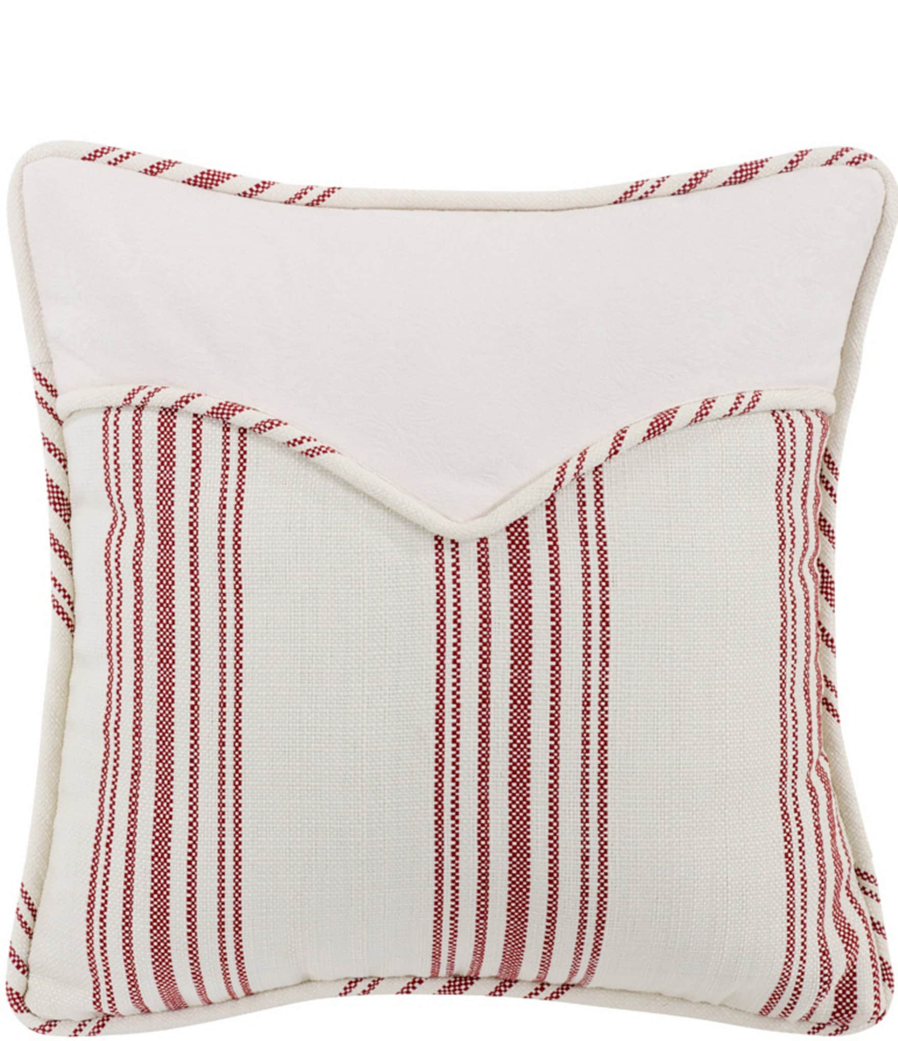 Paseo Road by HiEnd Accents Red Stripe Envelope Square Pillow