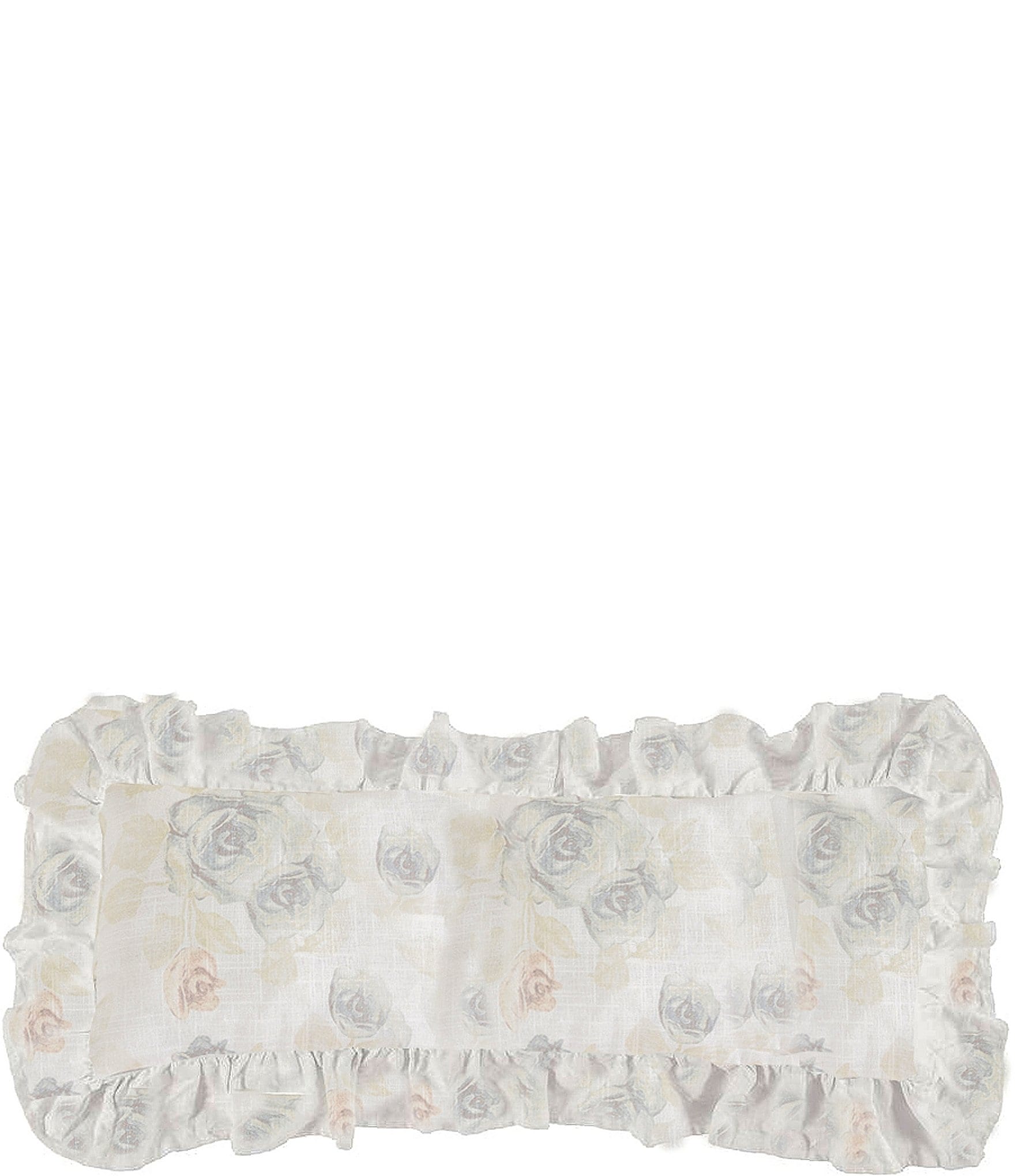 HiEnd Accents Rosaline Floral Ruffled Pillow