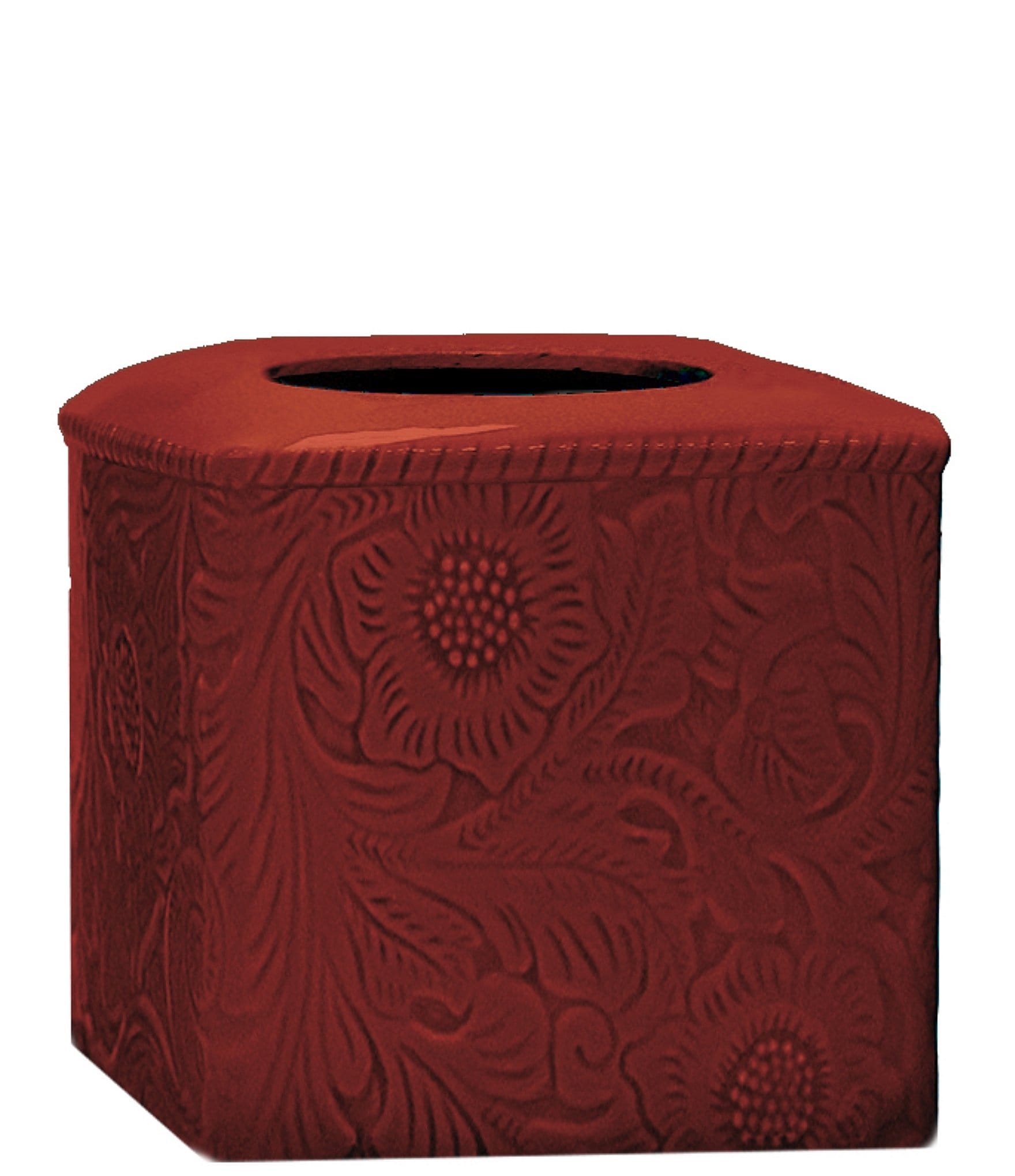 HiEnd Accents Savannah Swirling Floral Pattern Tissue Box Cover