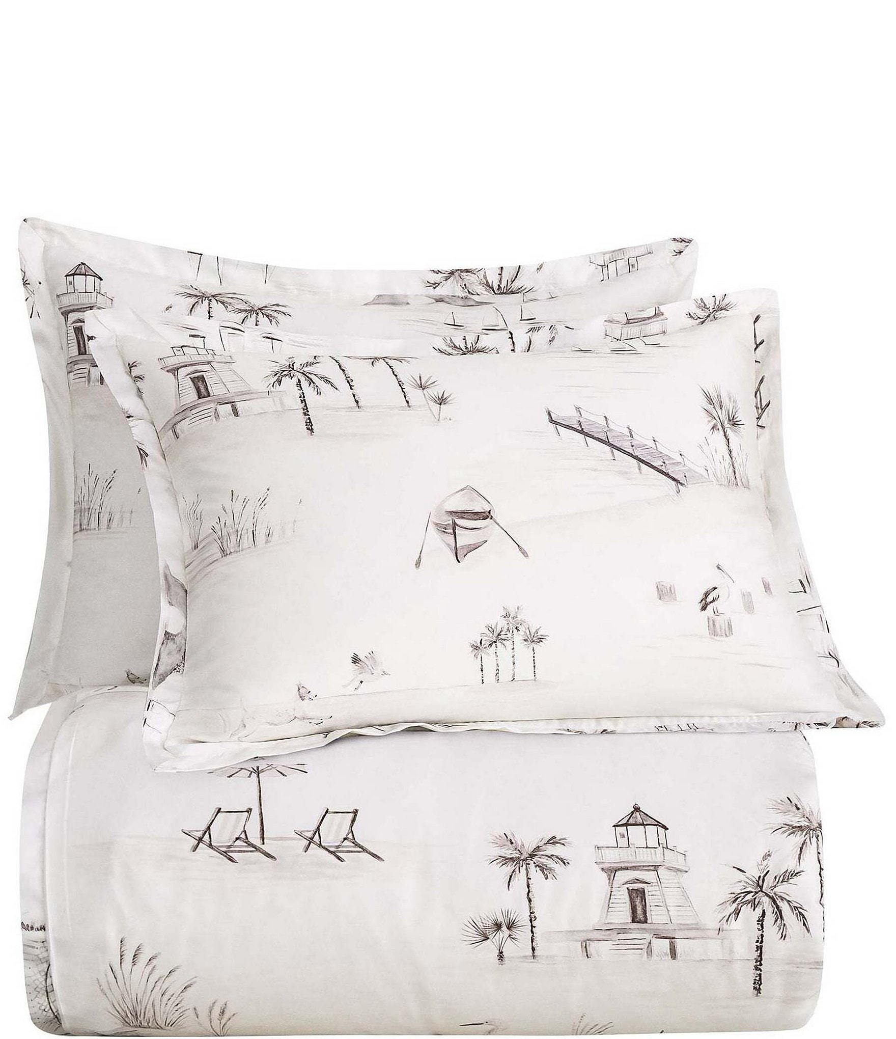 HiEnd Accents Seaside Lyocell Duvet Cover Mini Set