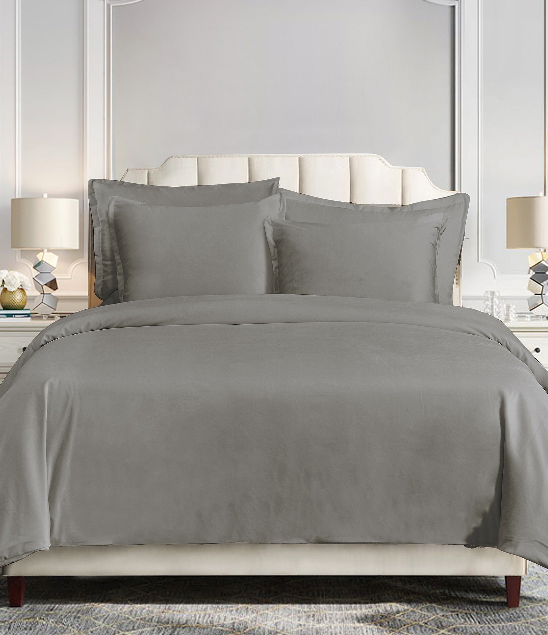 HiEnd Accents Simone Velvet Duvet Cover Mini Set