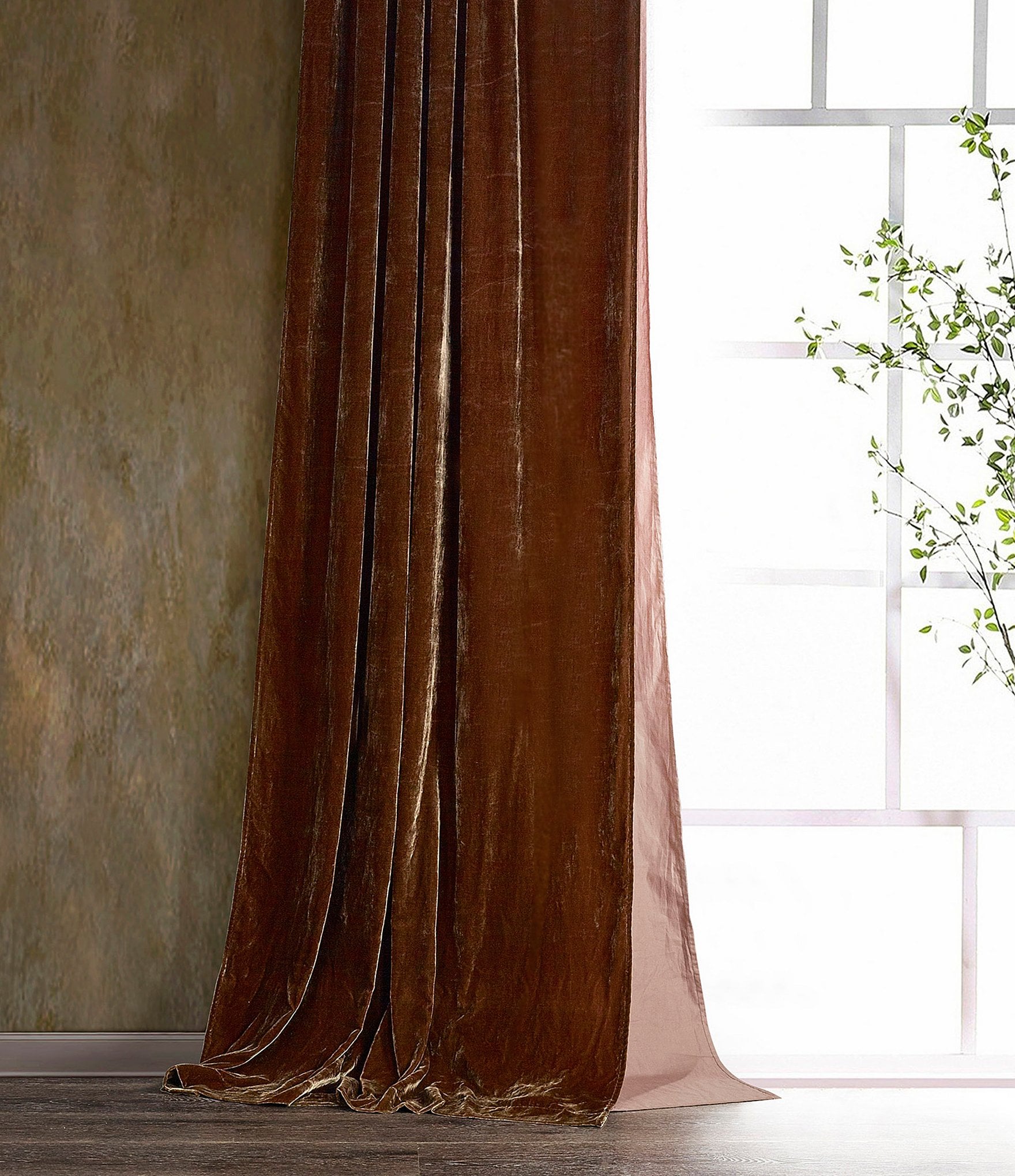 HiEnd Accents Brown Curtains