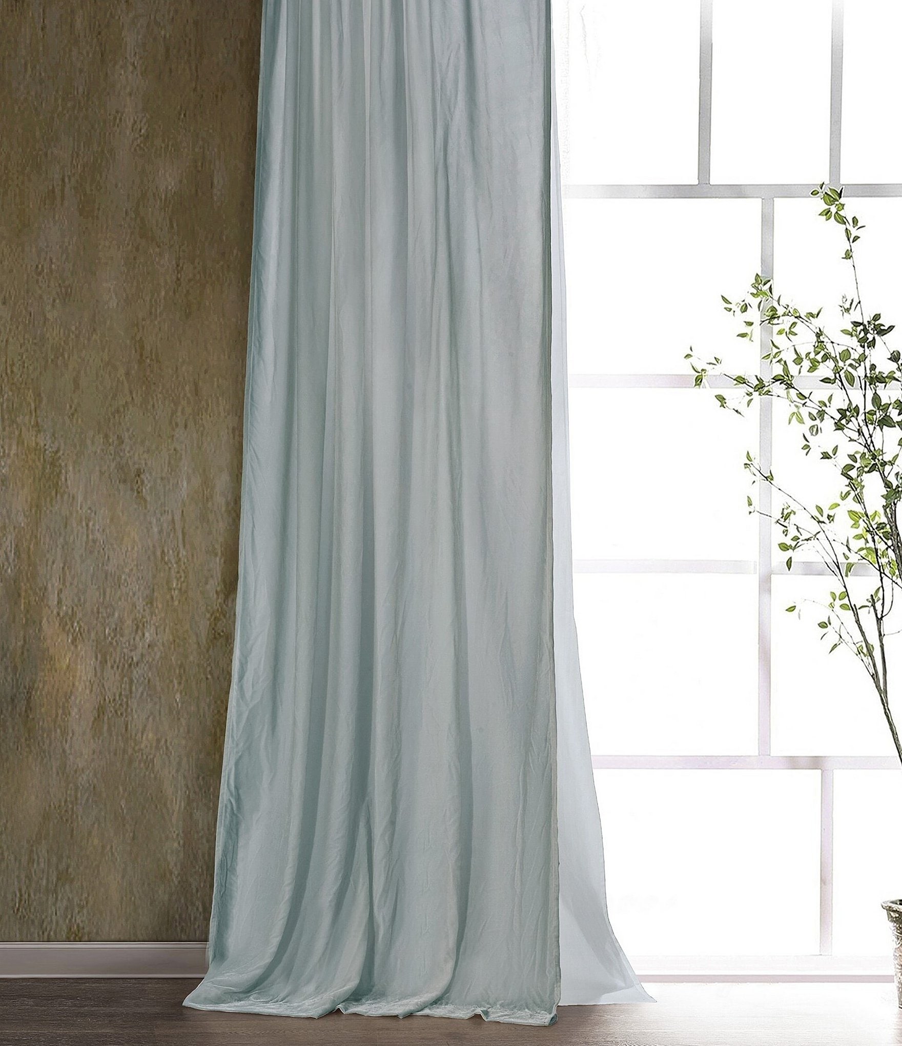 HiEnd Accents Stella Lined Silk Velvet Window Treatment
