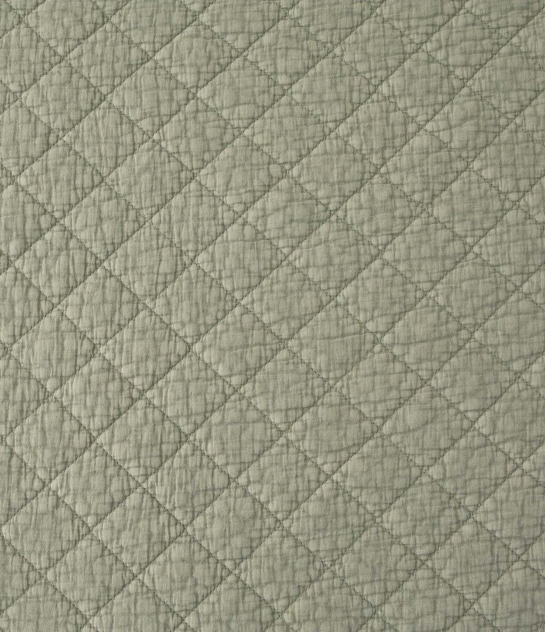 HiEnd Accents Stonewashed Cotton Gauze Diamond Stitch Pattern Quilt