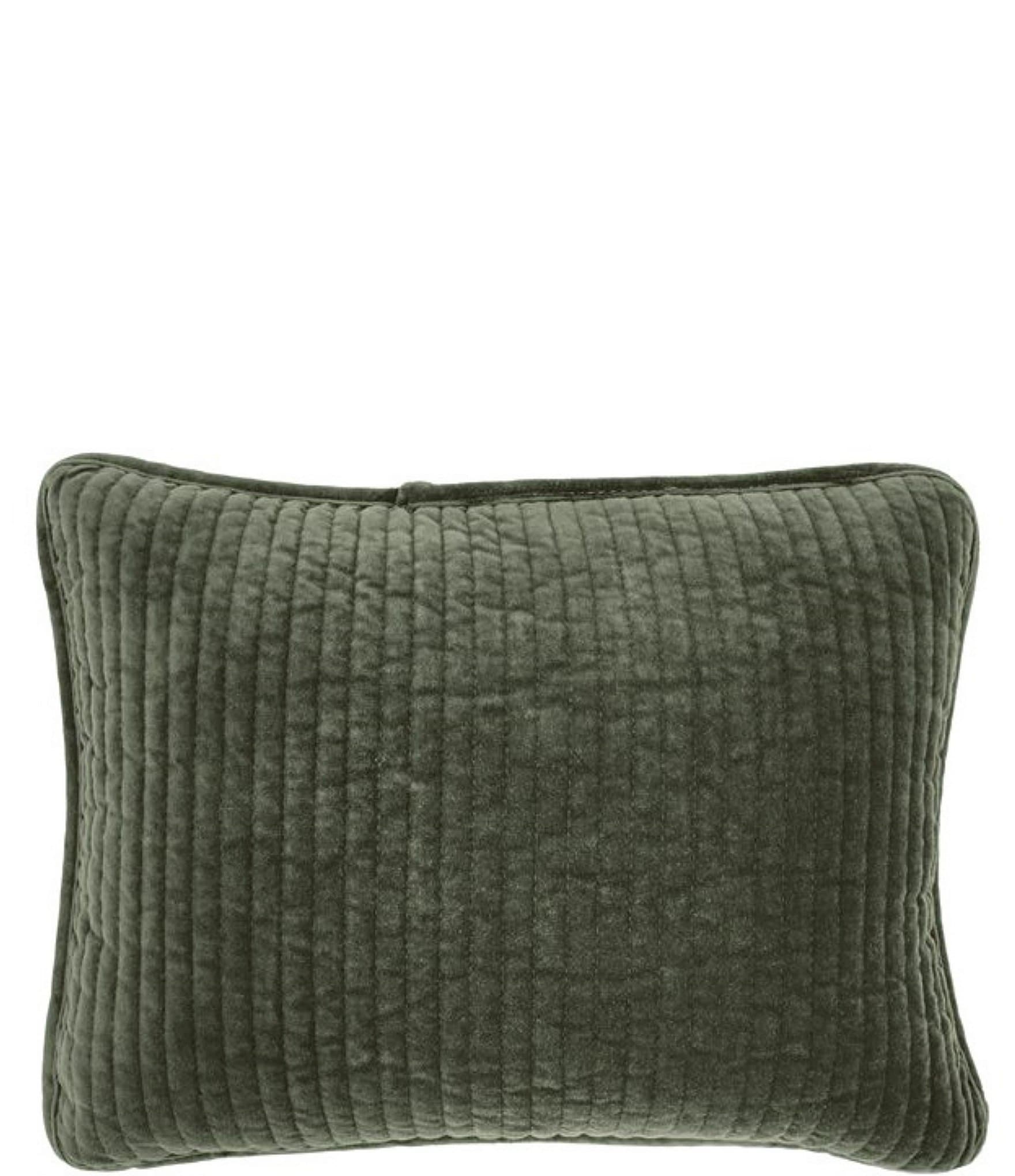 HiEnd Accents Stonewashed Cotton Velvet Boudoir Pillow