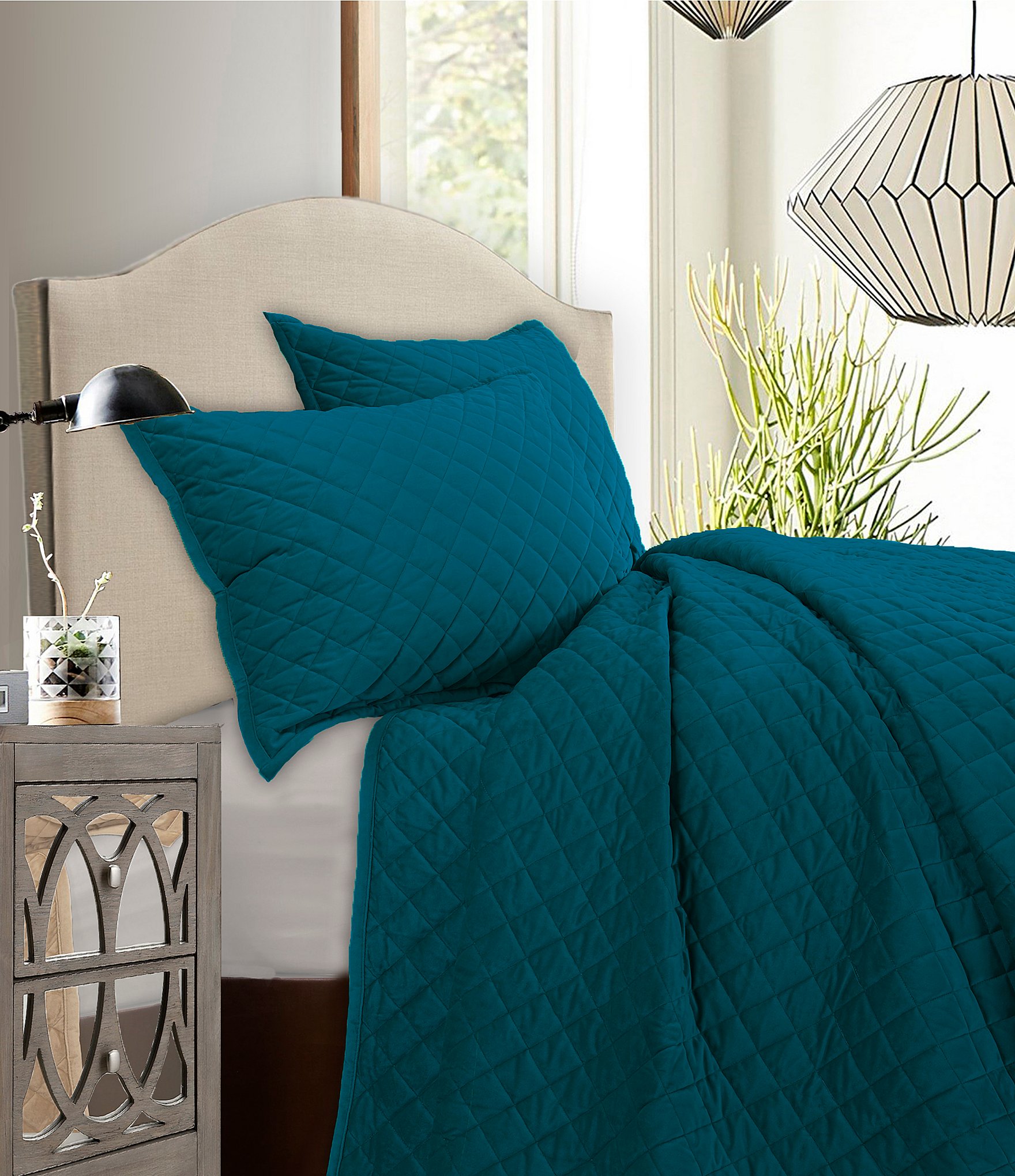 teal bedding