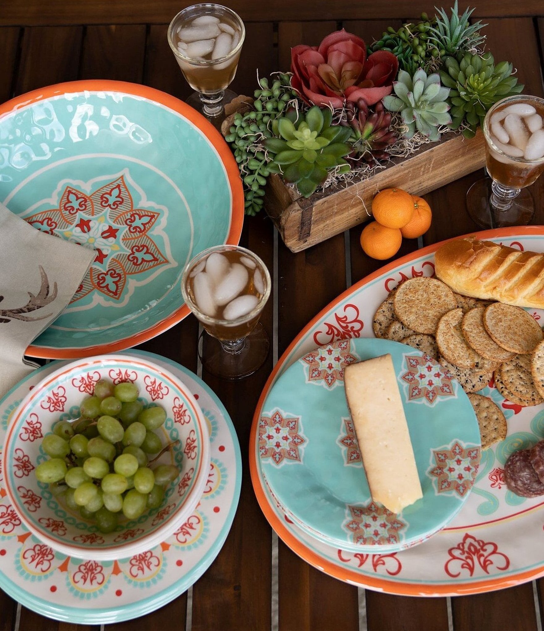 HiEnd Accents Western Melamine Serving Platter