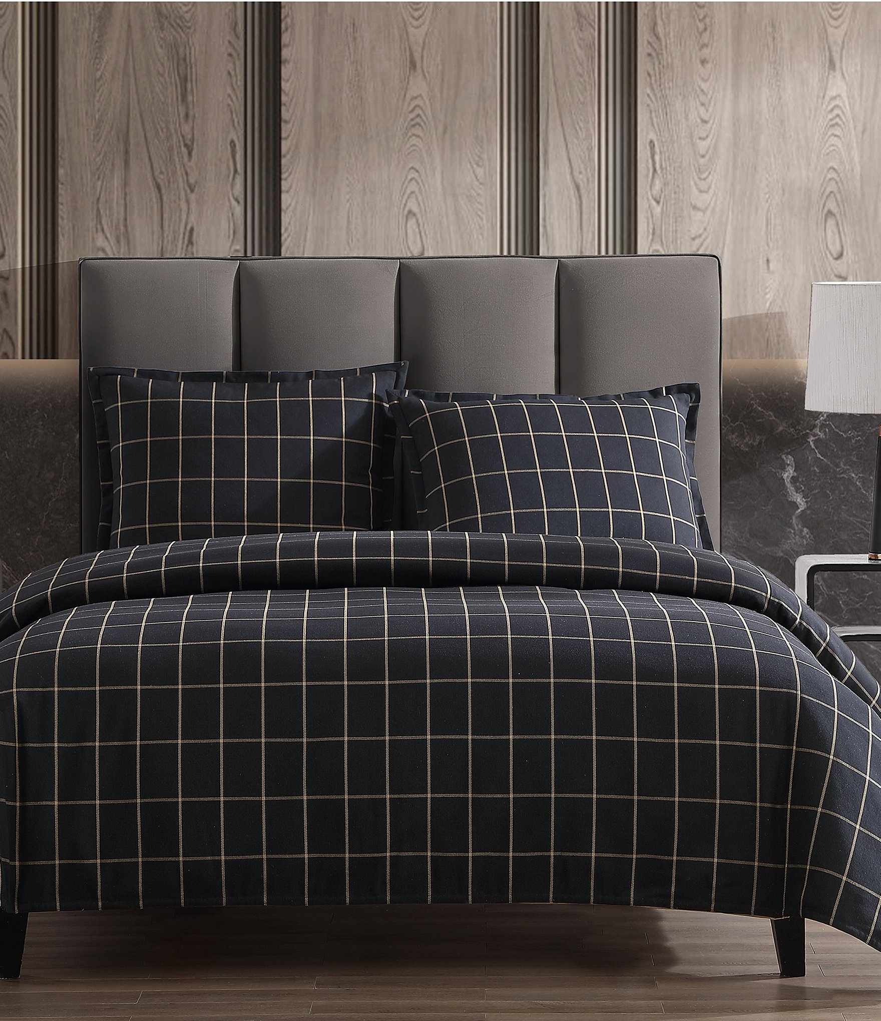 HiEnd Accents Windowpane Plaid Comforter Mini Set